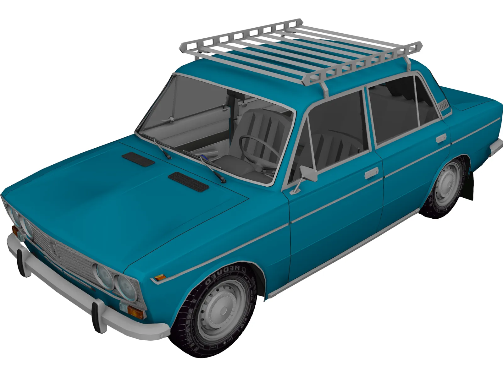 VAZ 2103 3D Model main preview