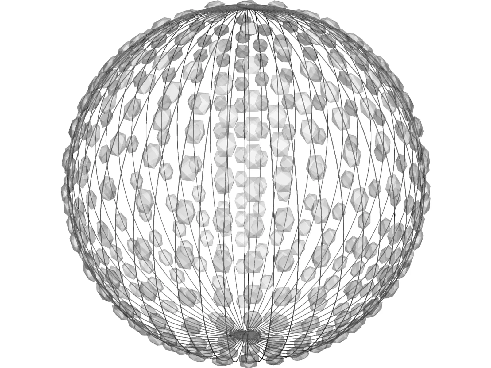 Globe Candelar 3D Model main preview