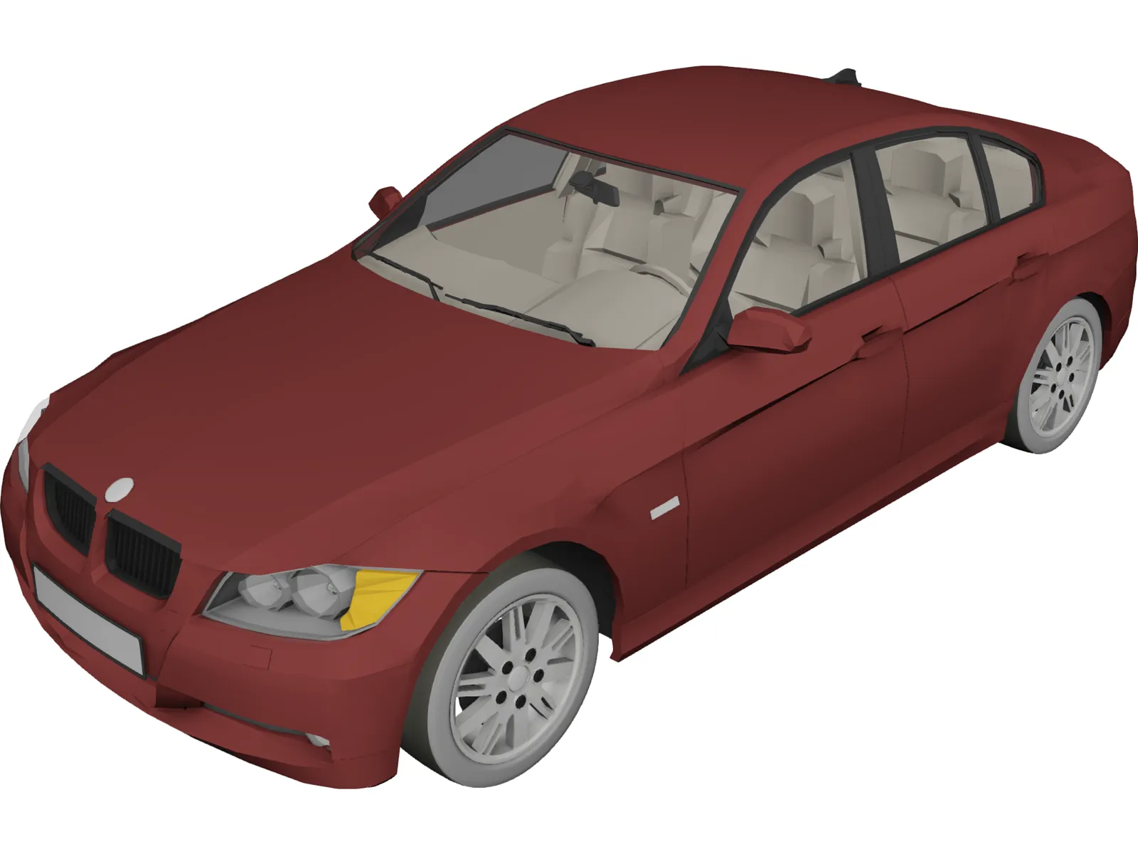 BMW 3-Series 3D Model main preview
