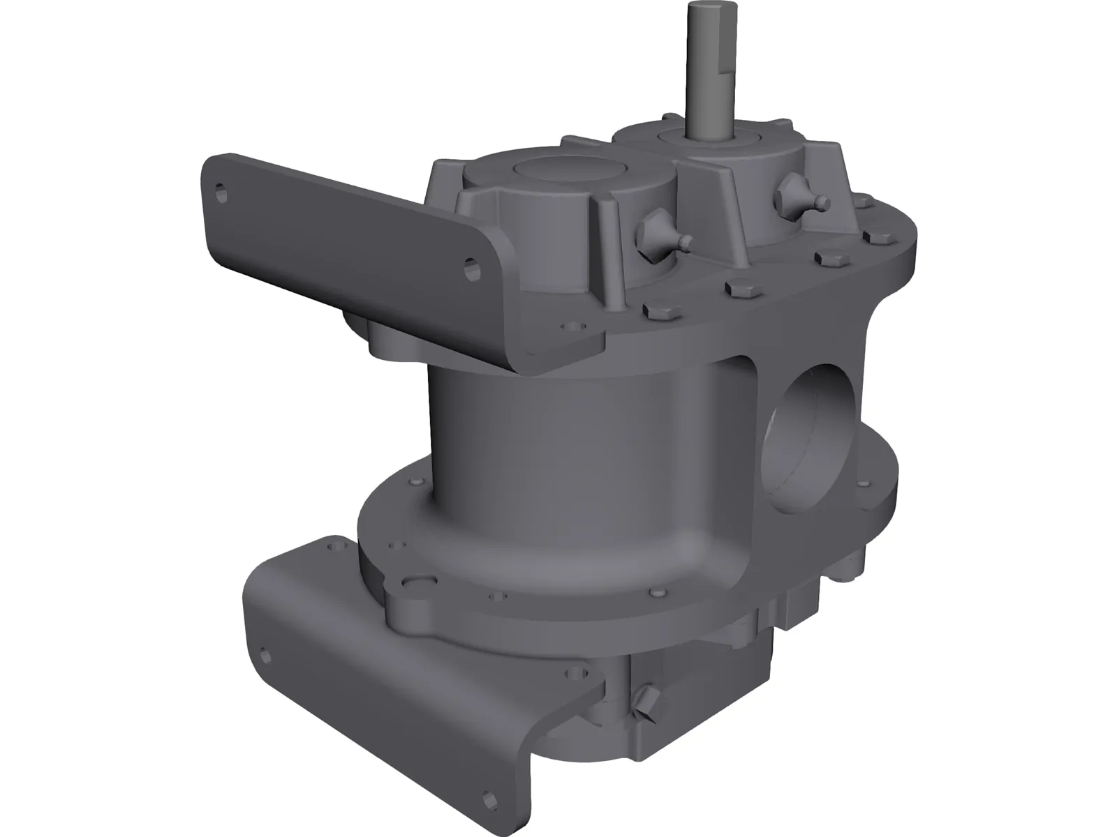 Roots Blower 3D Model main preview