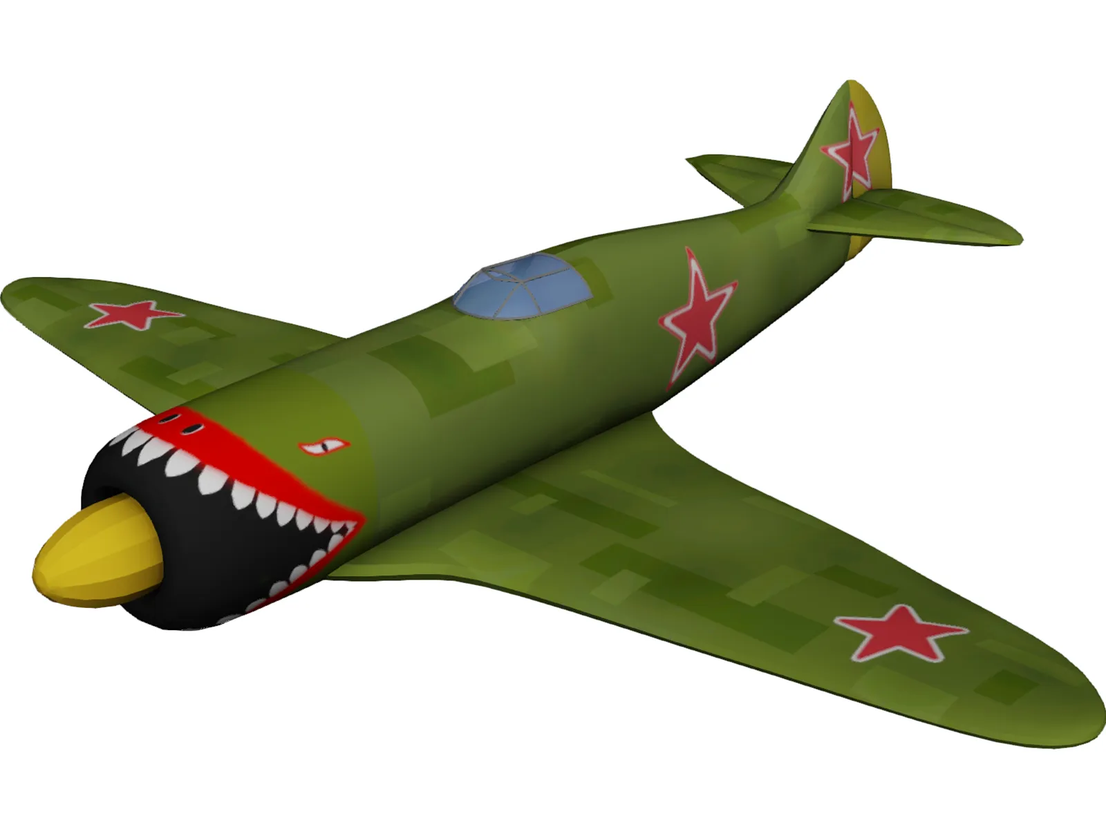 Lavochkin La-5 3D Model main preview
