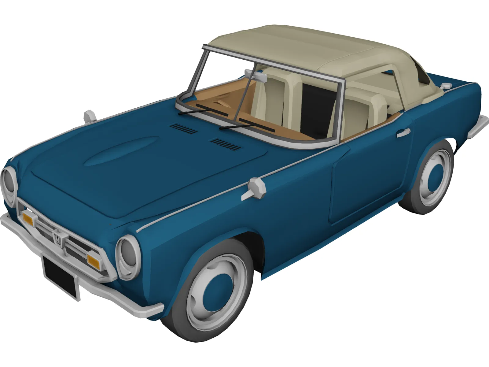 Honda s800 3D Model main preview