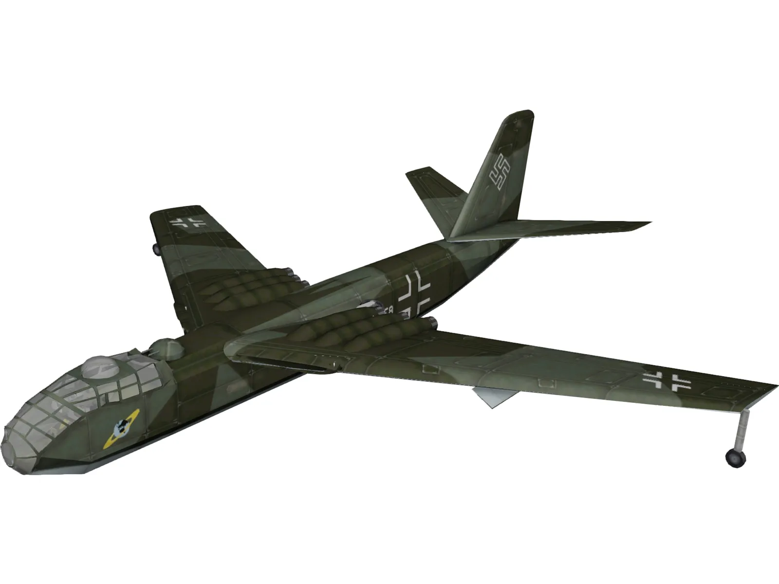 Junkers EF 132 3D Model main preview