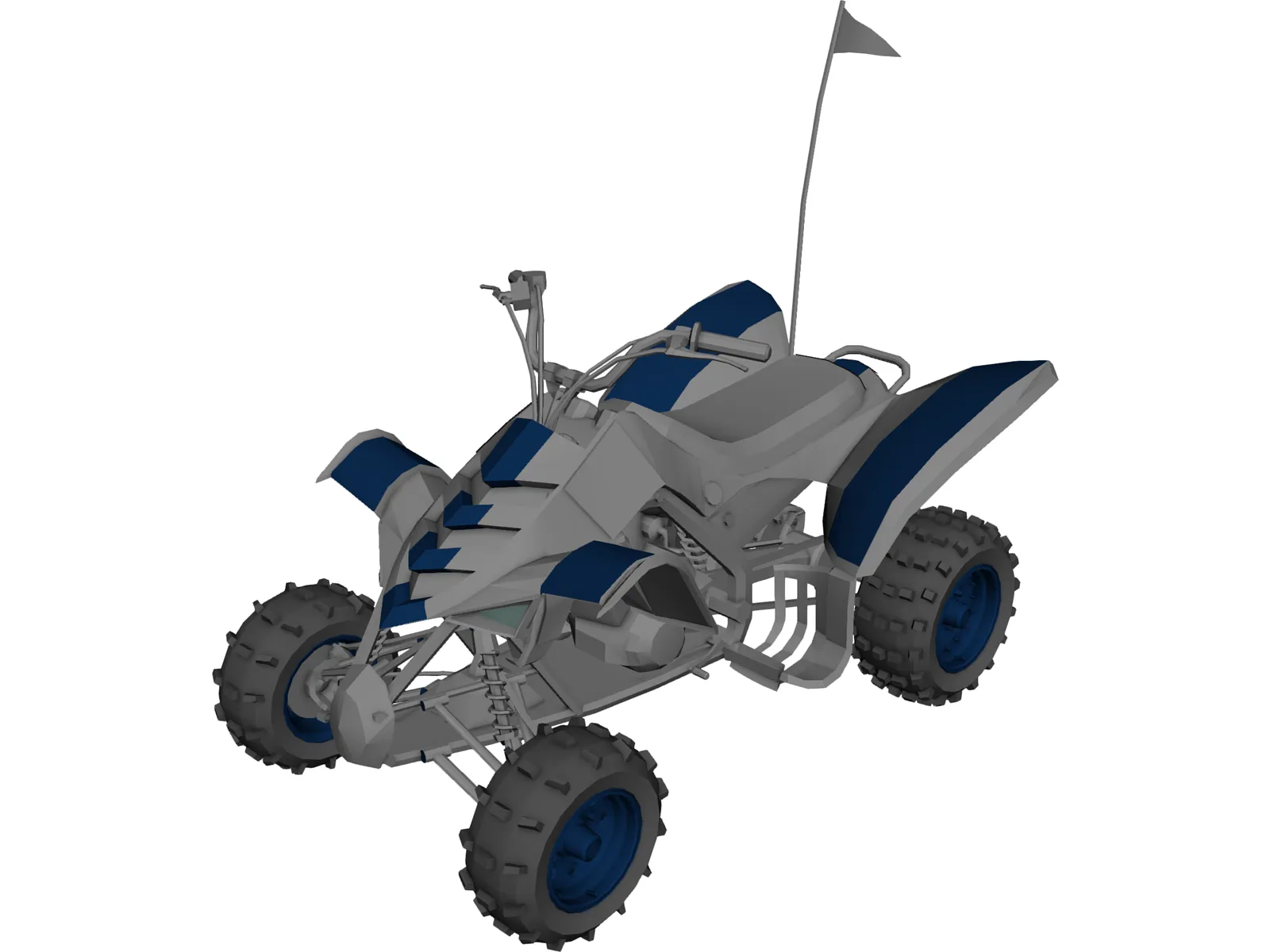 Yamaha Quad 3D Model main preview