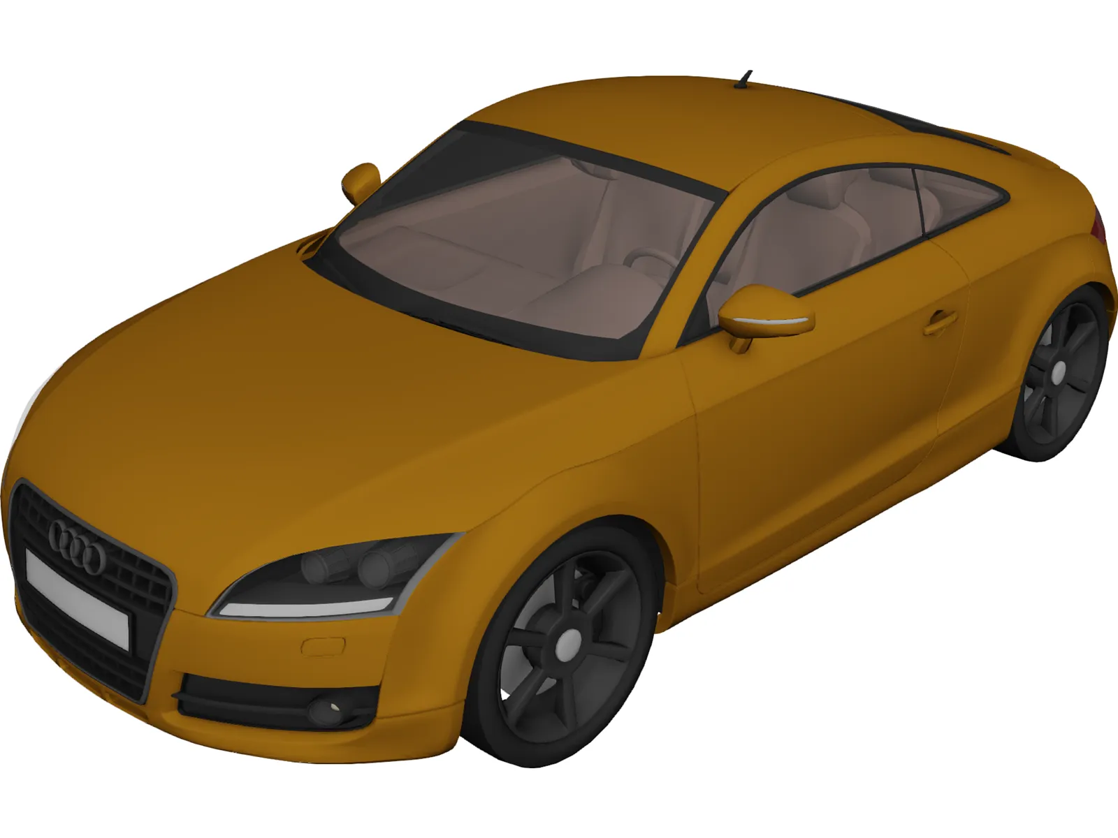 Audi TT 3D Model main preview
