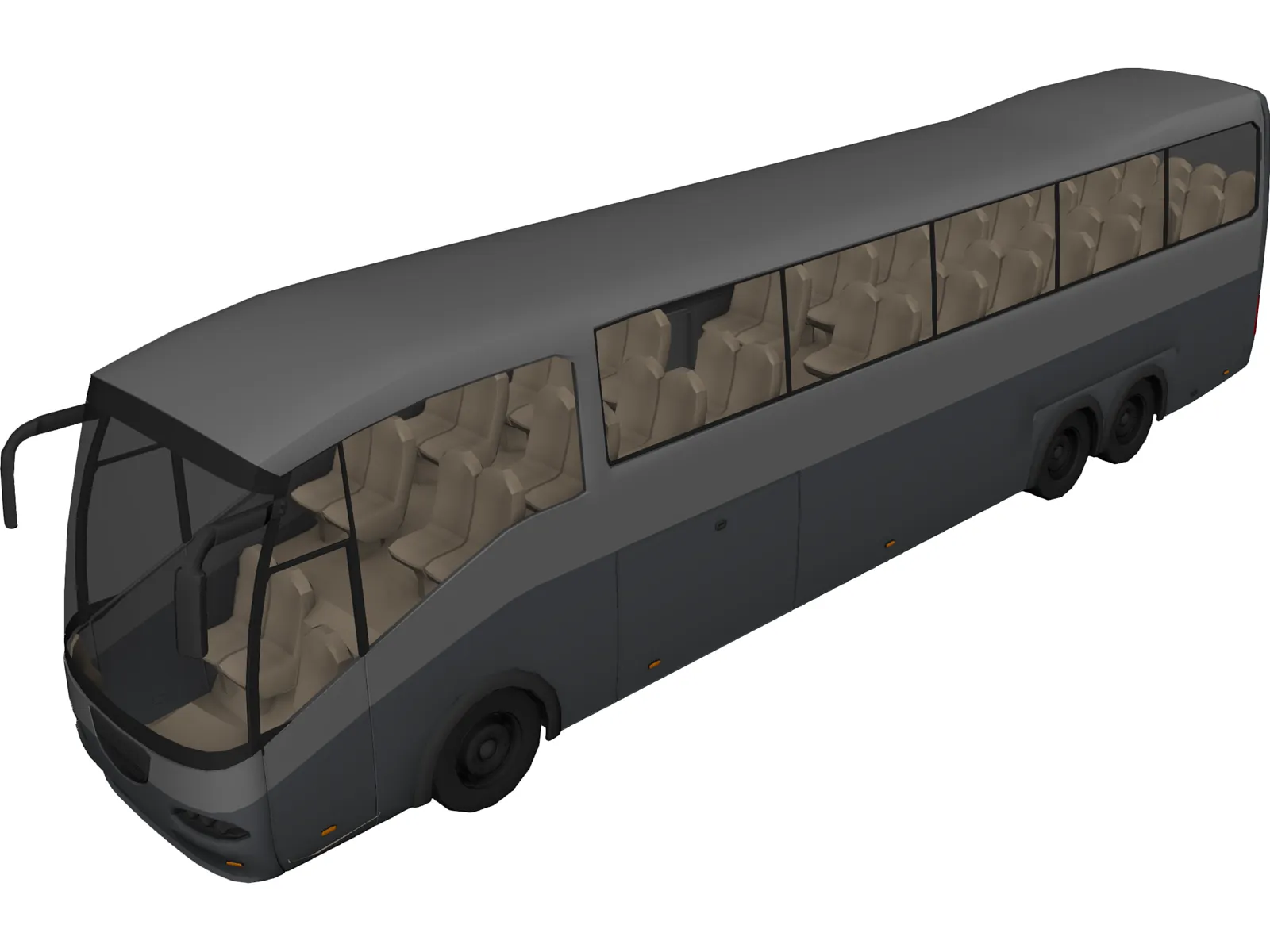 Bus 3D Model main preview