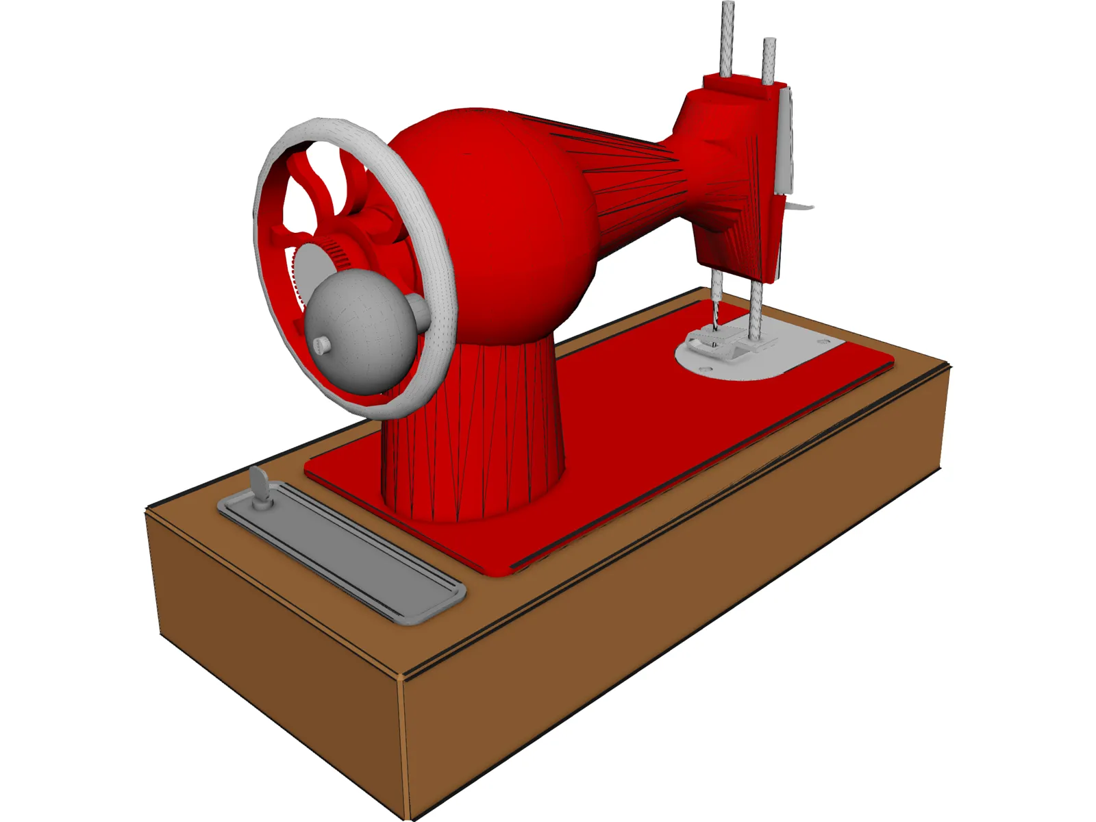 Zinger Toy Wewing Machine 3D Model main preview