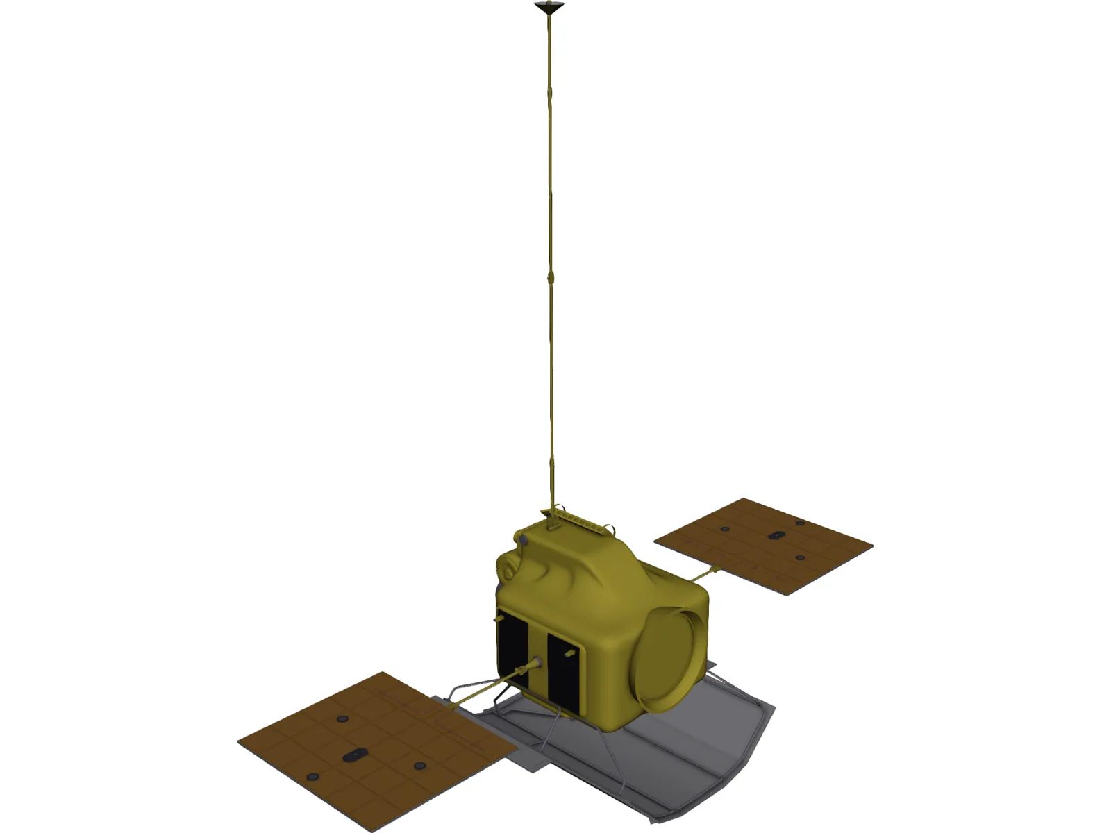 Mercury Messenger Probe 3D Model main preview