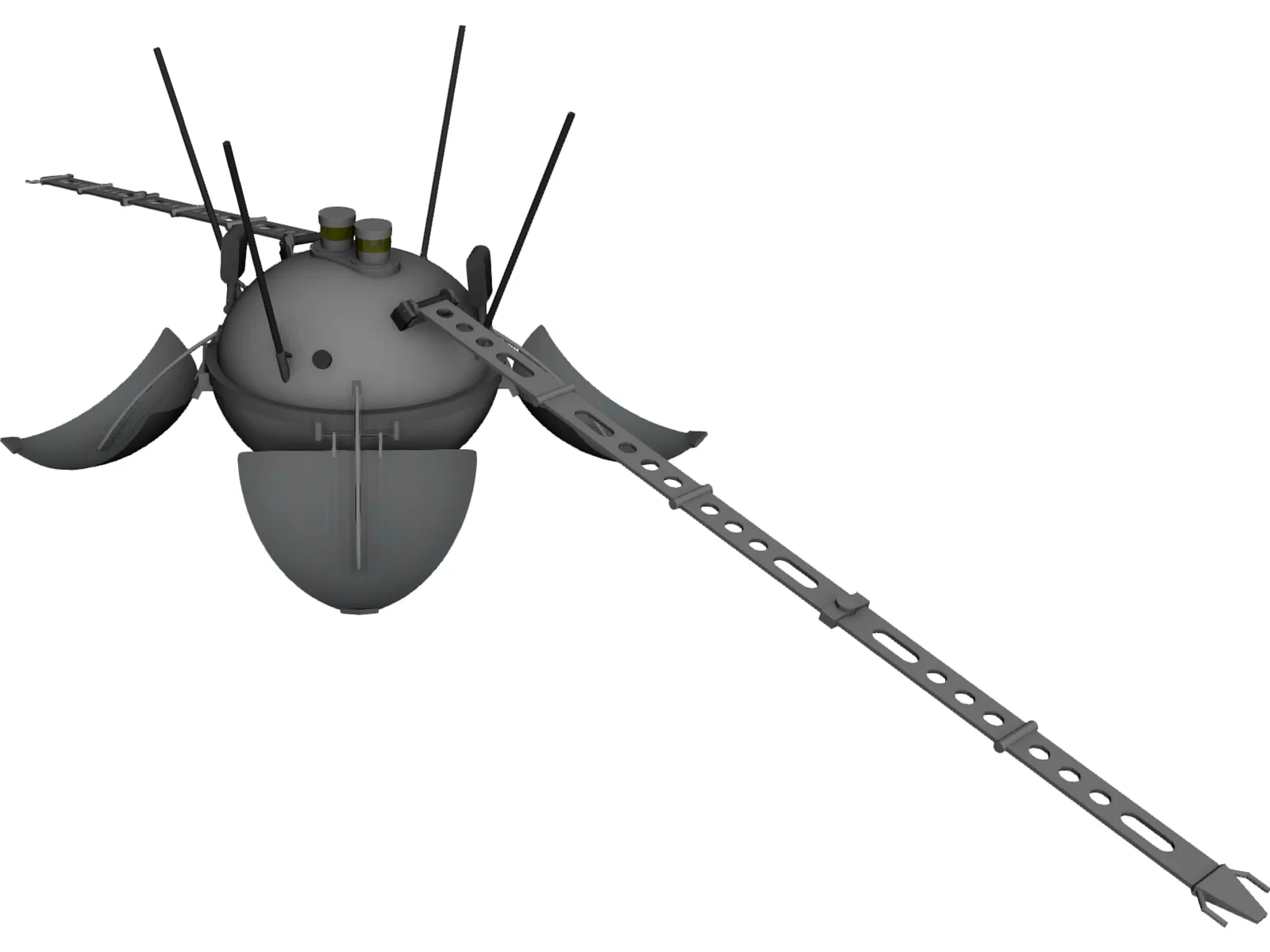 Luna 13 Moon Probe 3D Model main preview