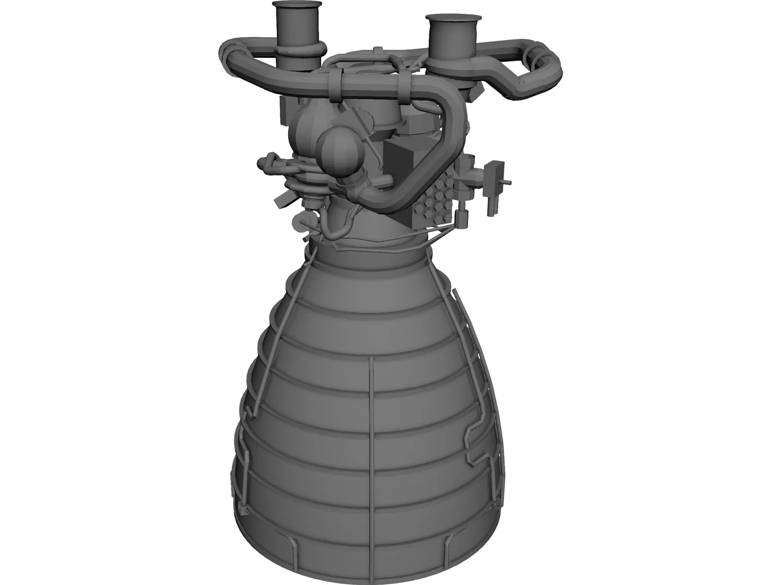 Space Shuttle Main Engine 3D Model main preview