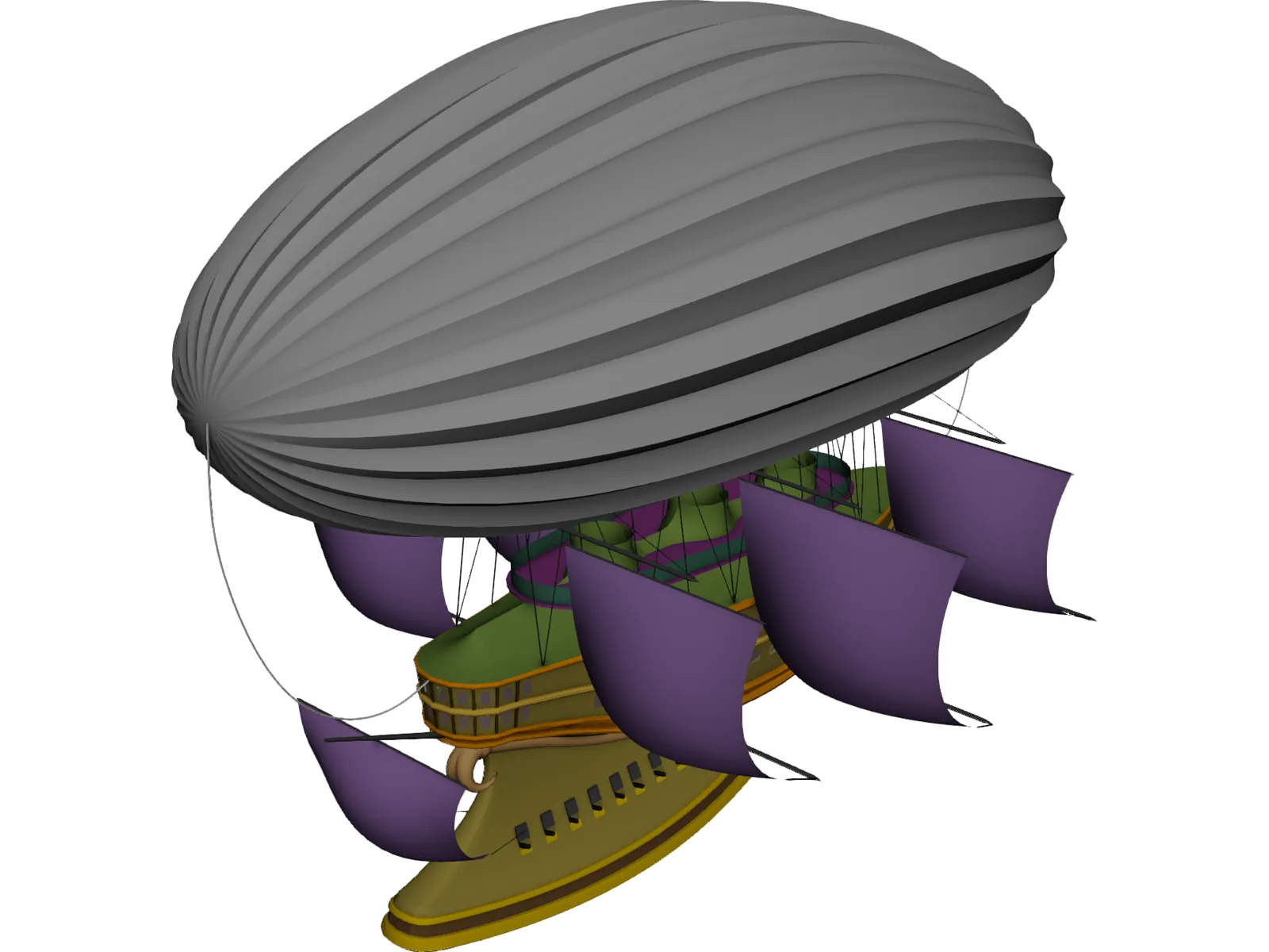 Flying Dutchman 3D Model main preview