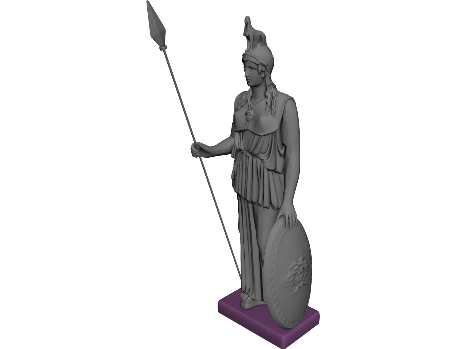 Athena 3D Model main preview