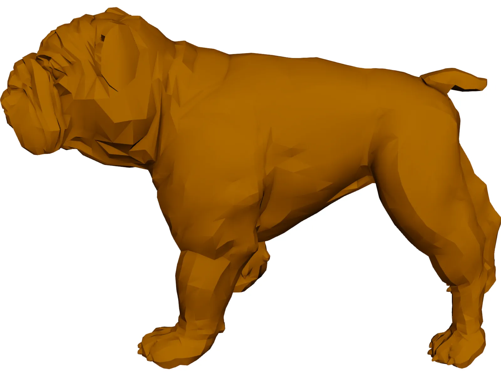 Bulldog 3D Model main preview