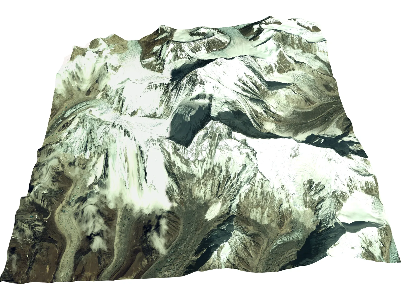Mount Everest 3D Model main preview