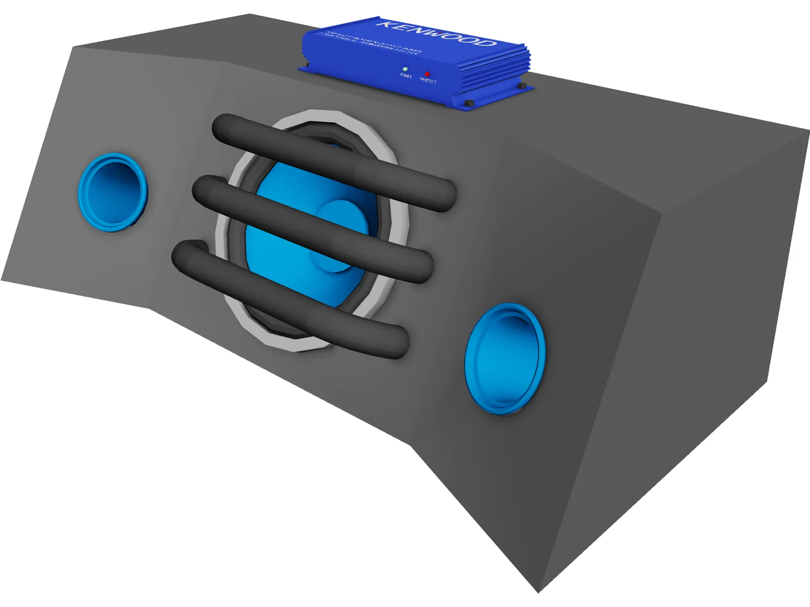 Kenwood Subwoofer 3D Model main preview