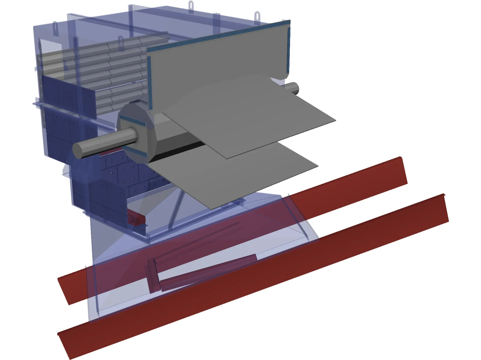 Chute de Descarga 3D Model main preview