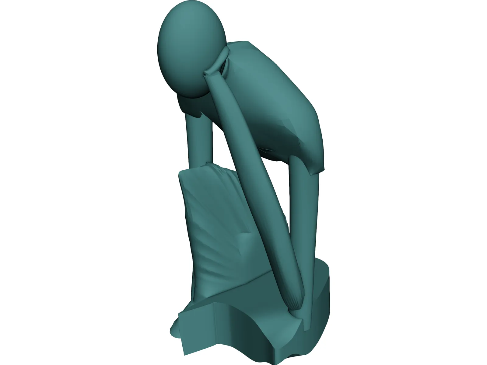 Abstract Moods Sculpture 3D Model main preview