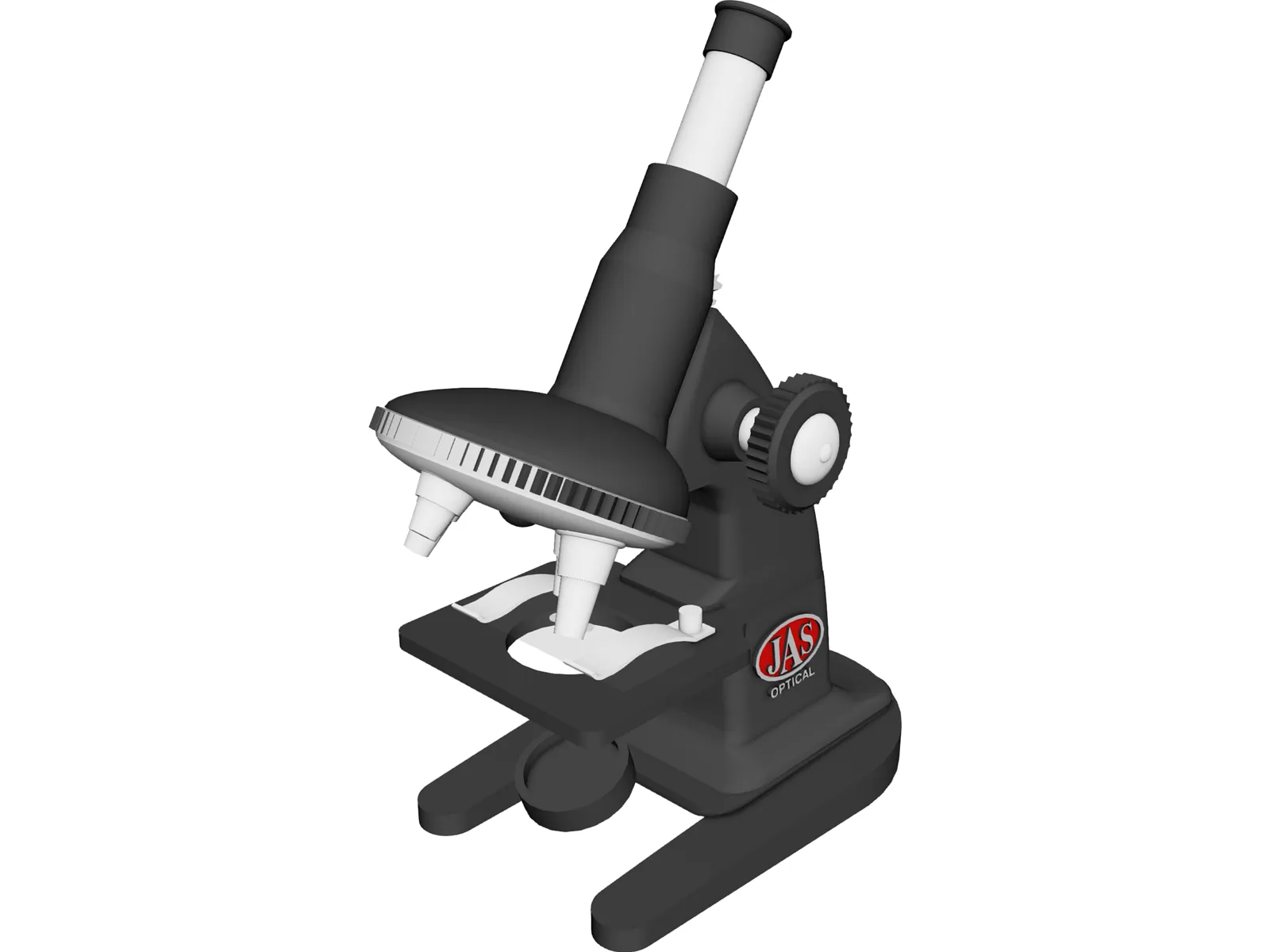 Microscope 3D Model main preview