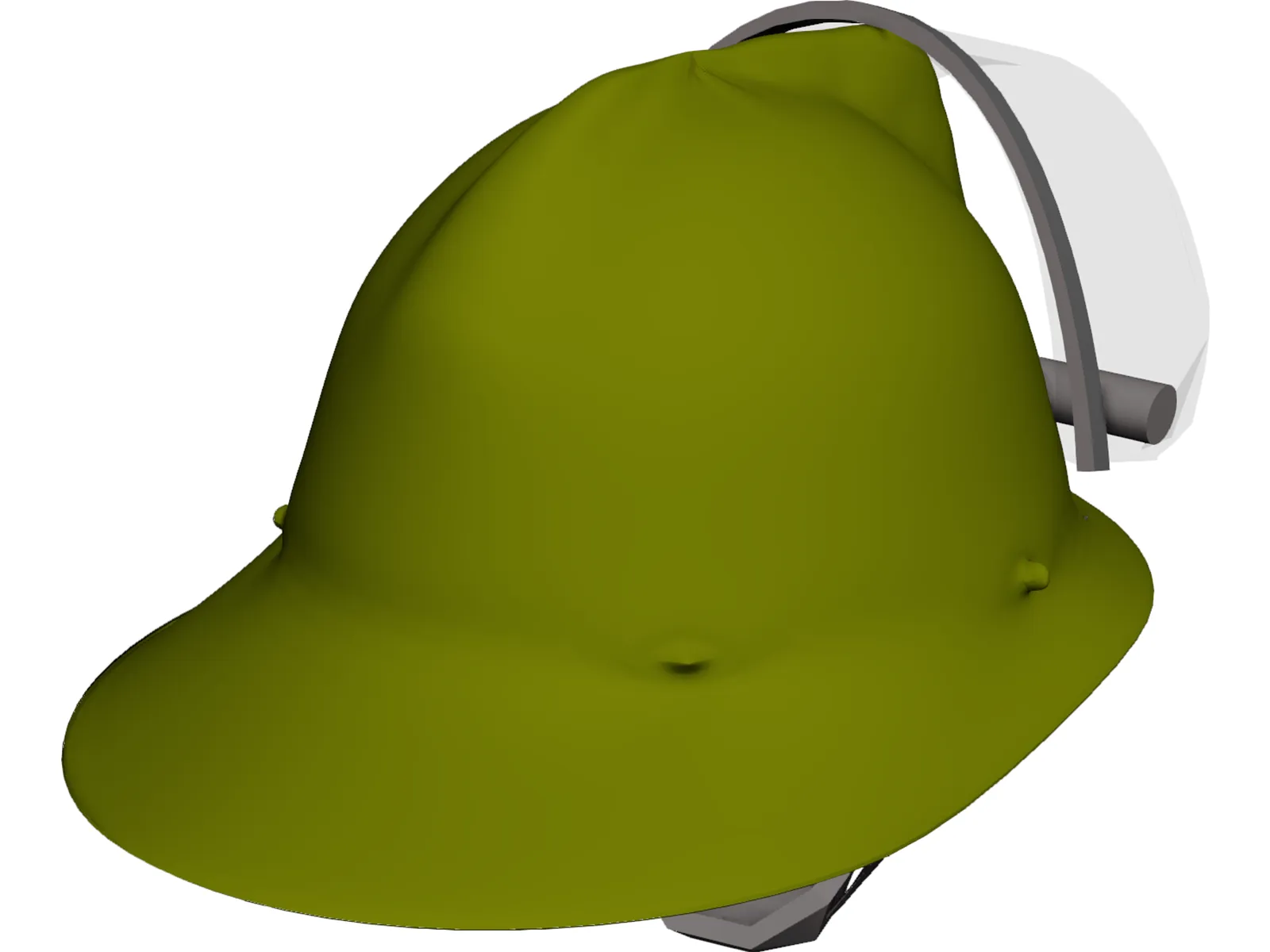 Helmet Fireman 3D Model main preview