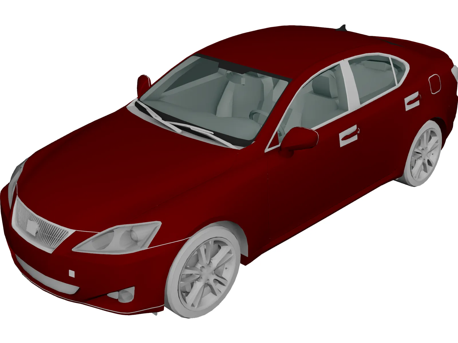 Lexus IS 350 (2006) 3D Model main preview