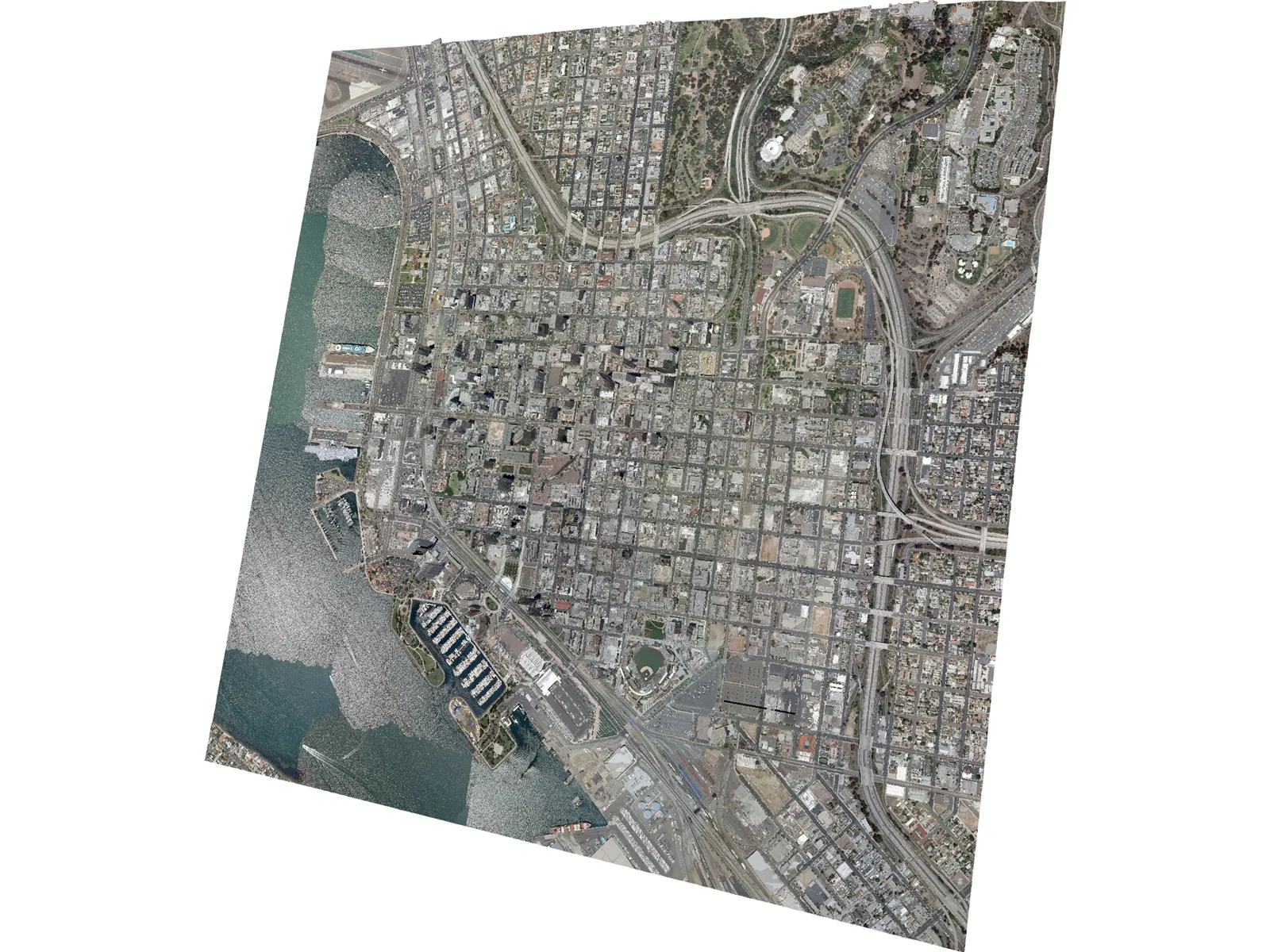 San Diego City 3D Model main preview