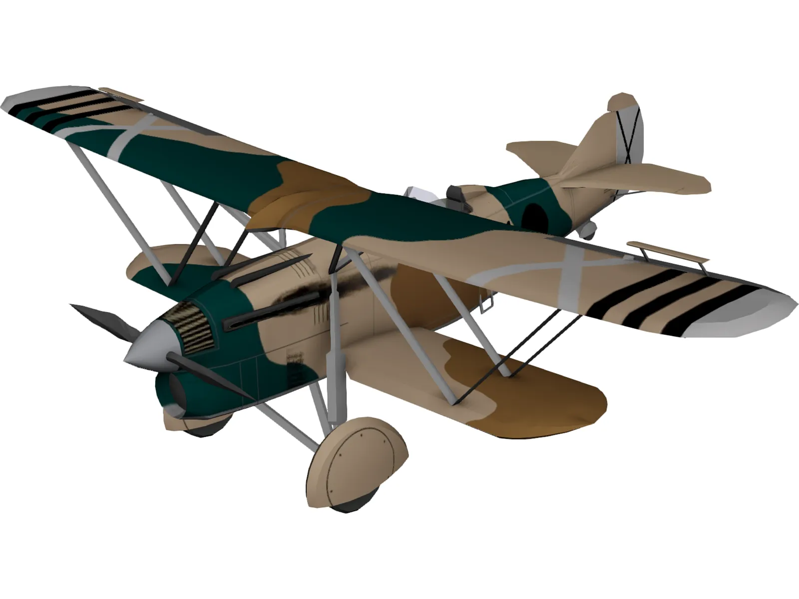 Fiat CR.32 3D Model main preview