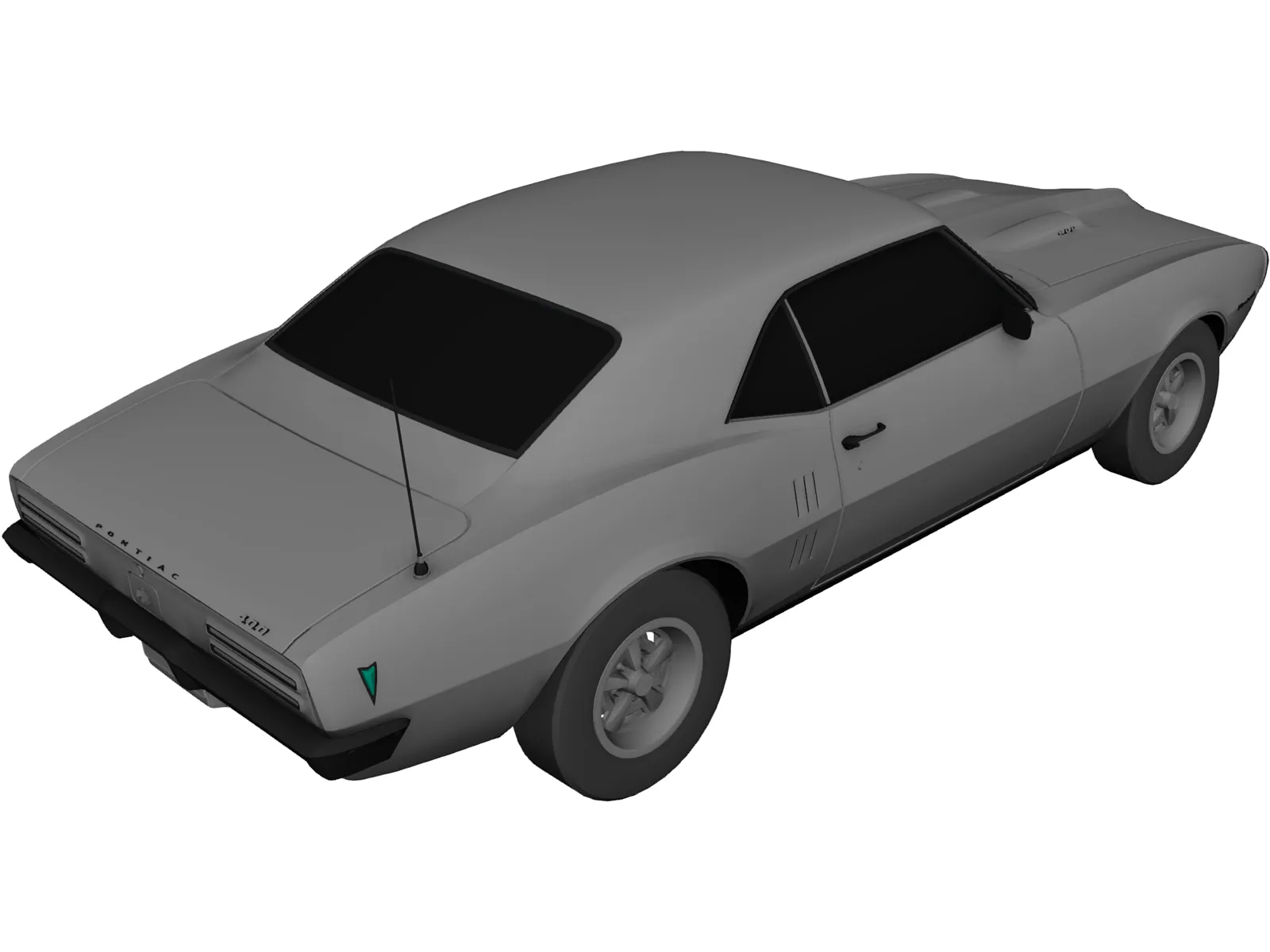 Pontiac Firebird 400 (1968) 3D Model main preview