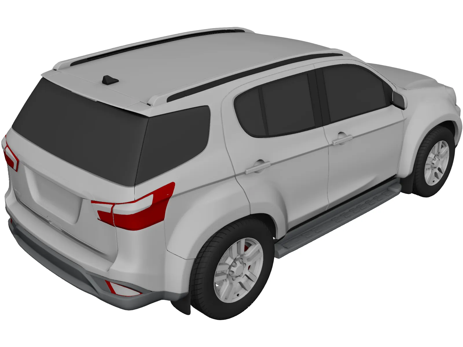 Isuzu Mu-X (2020) 3D Model main preview