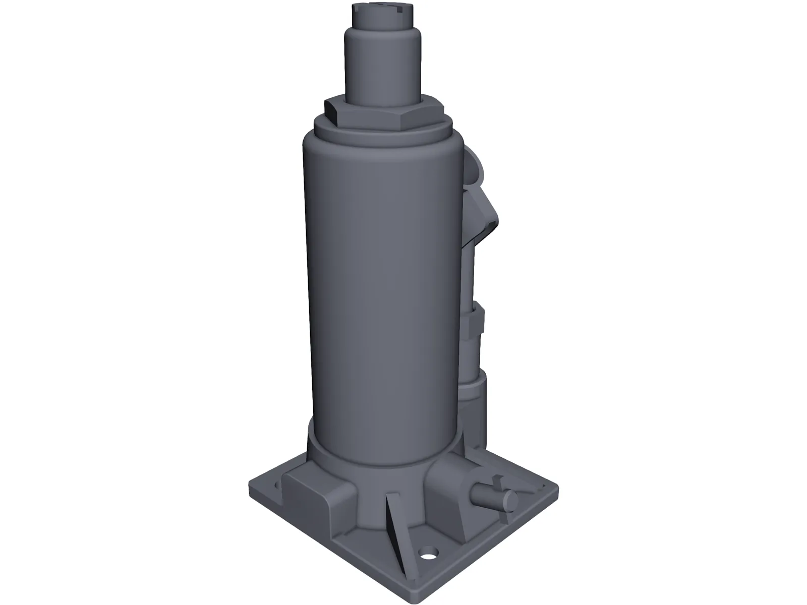 Hydraulic Jack 3D Model main preview