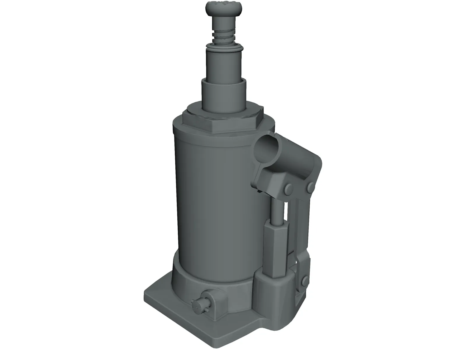 Hydraulic Jack 3D Model main preview