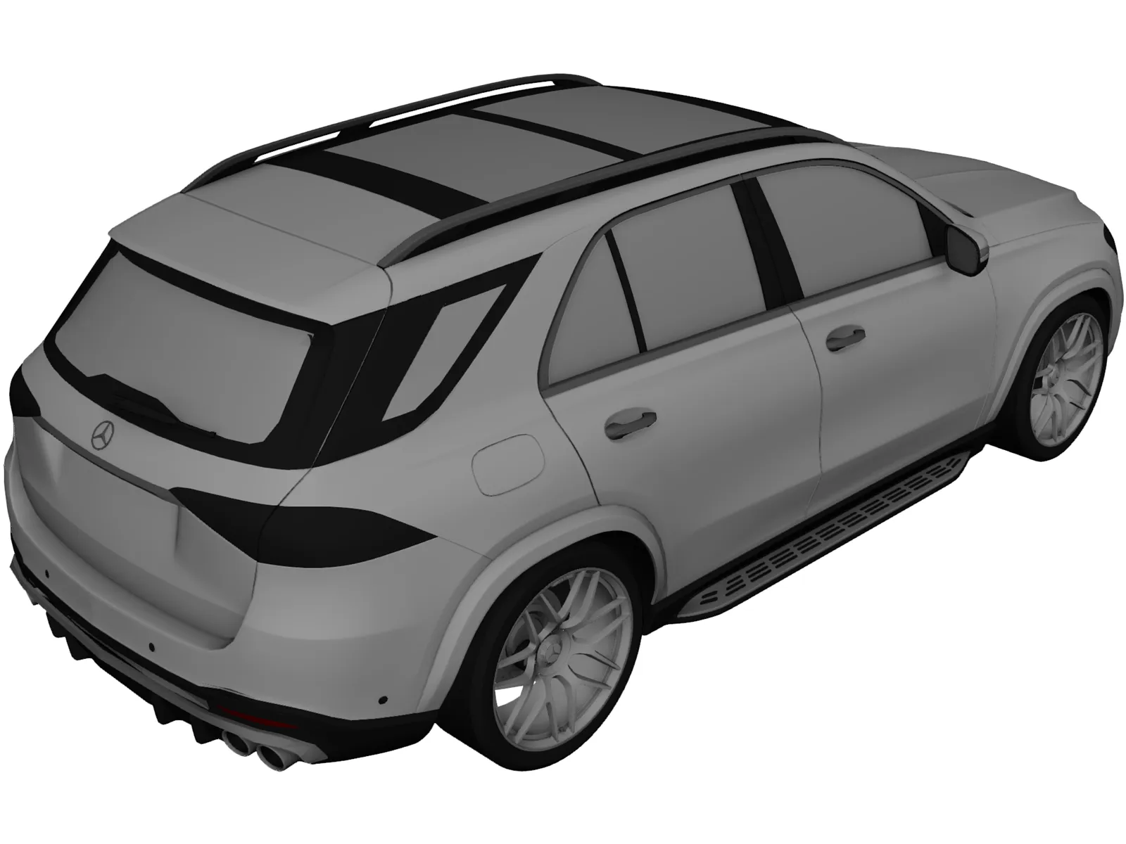 Mercedes-Benz GLE63 AMG (2019) 3D Model main preview