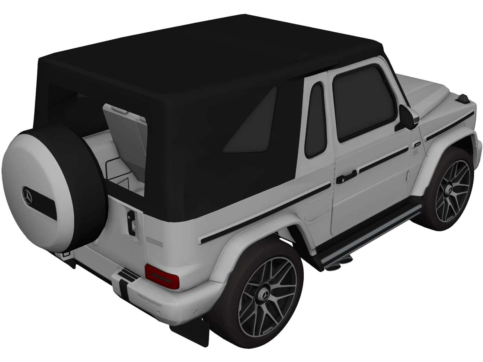Mercedes-Benz G63 464 Cabrio (2019) 3D Model main preview