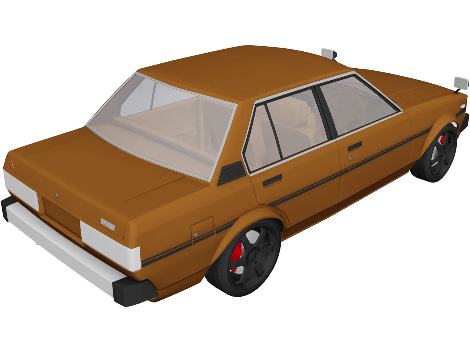Toyota Corolla DX 3D Model main preview