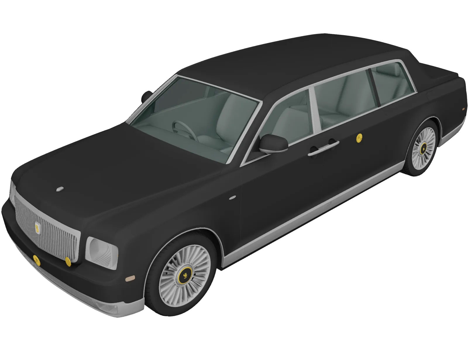 Toyota Century Royal (2006) 3D Model main preview