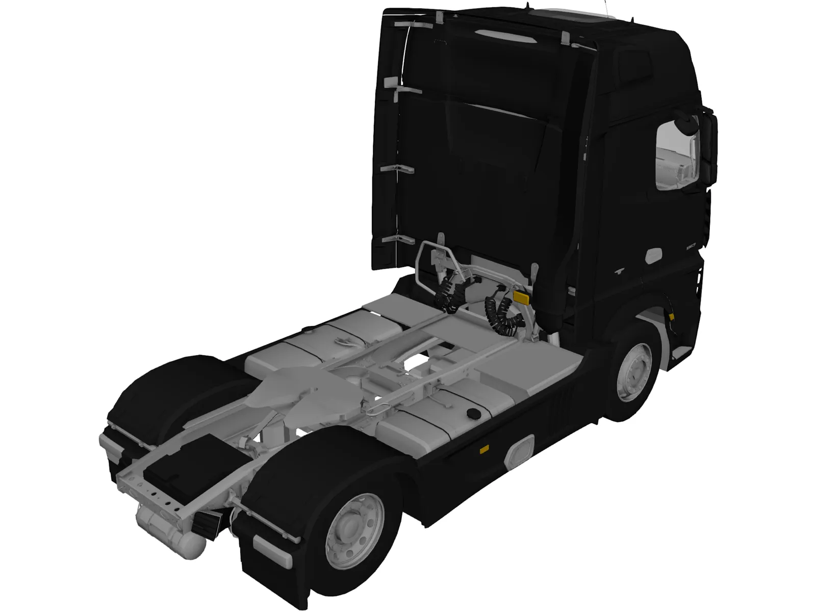 Mercedes-Benz Actros 3D Model main preview