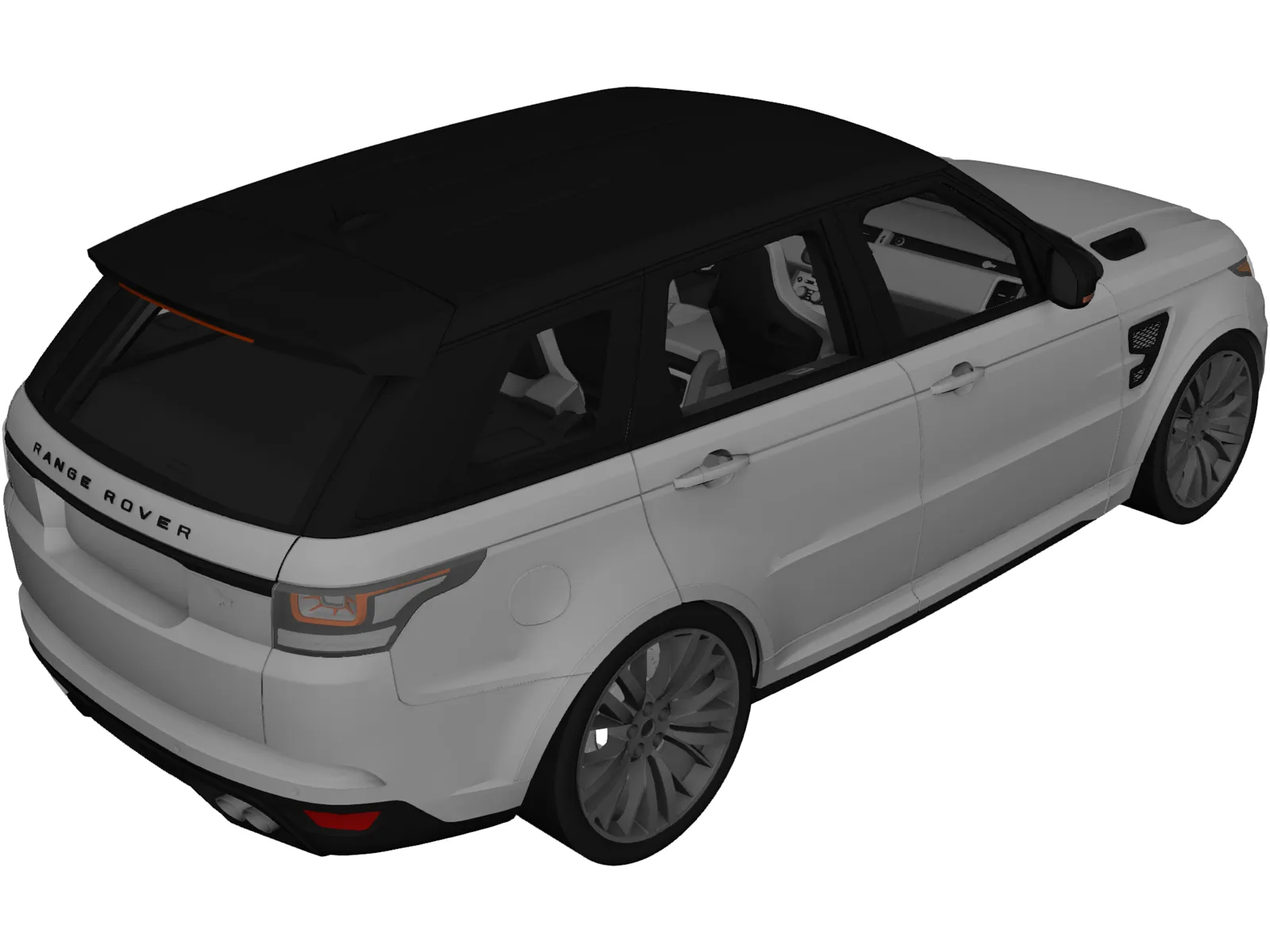 Range Rover Sport SVR 3D Model main preview
