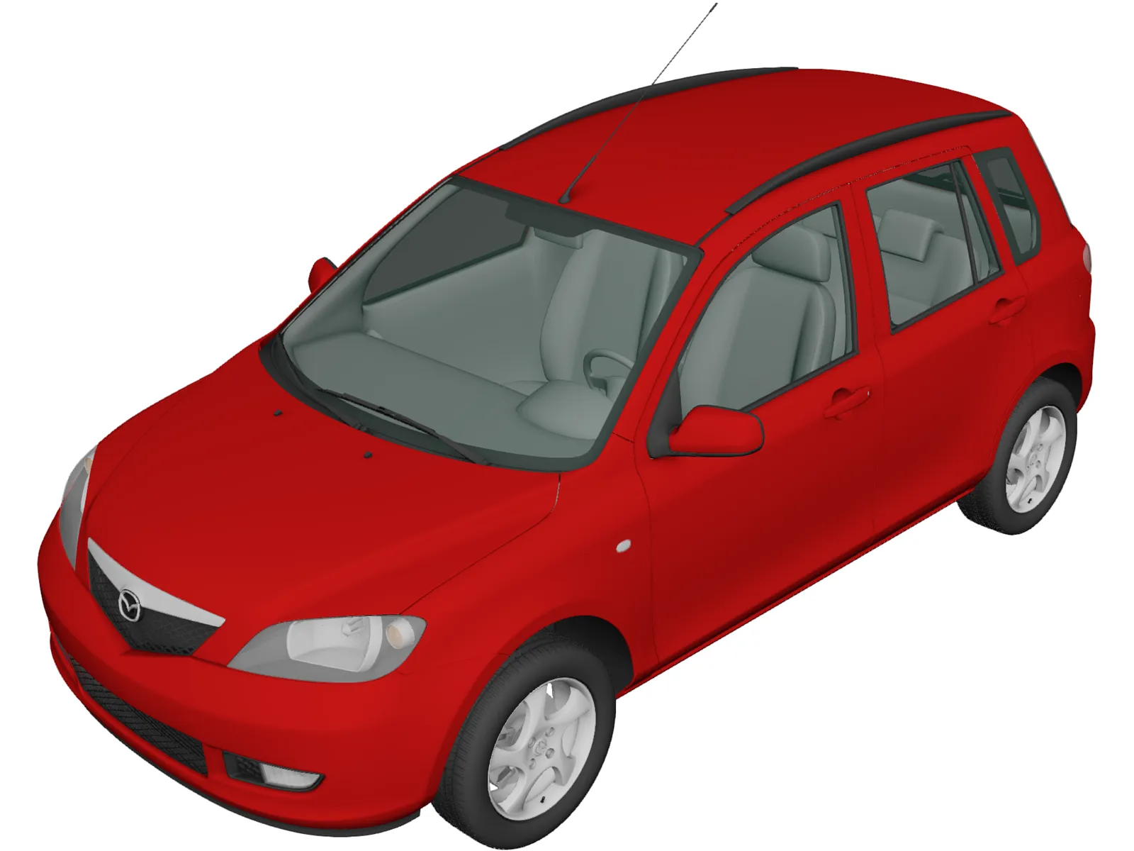 Mazda 2 (2003) 3D Model main preview