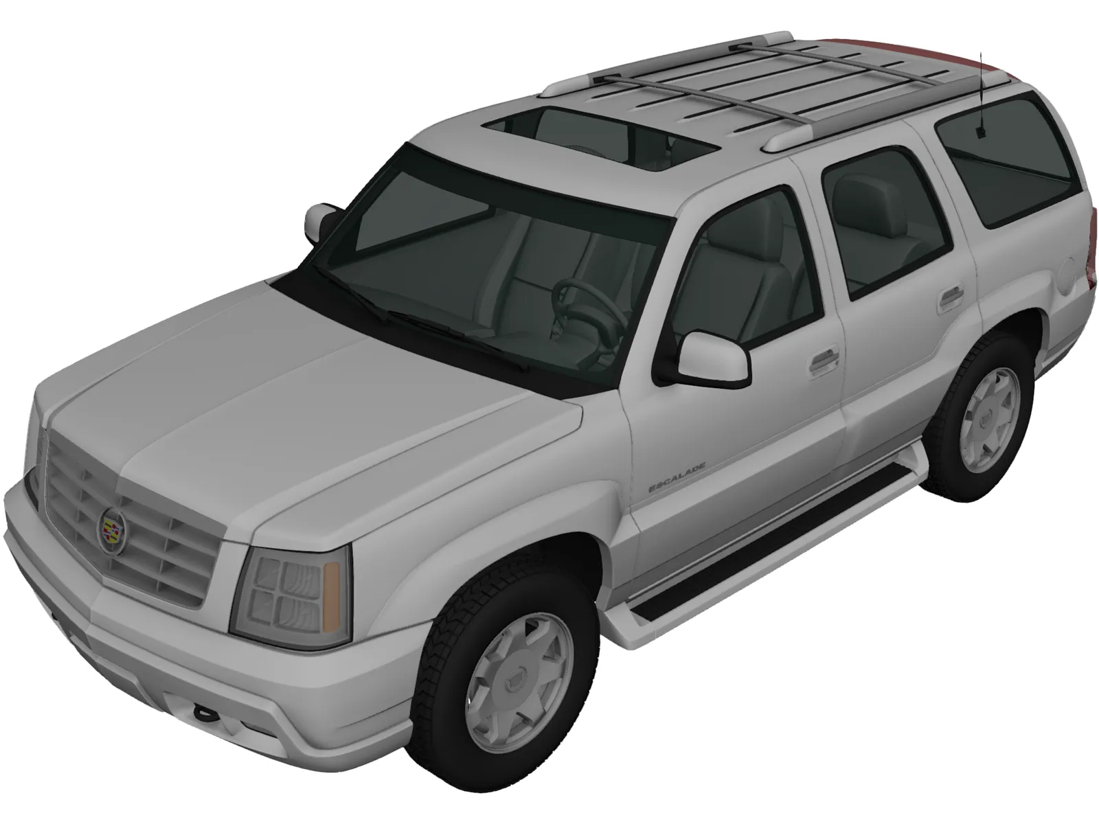 Cadillac Escalade (2002) 3D Model main preview