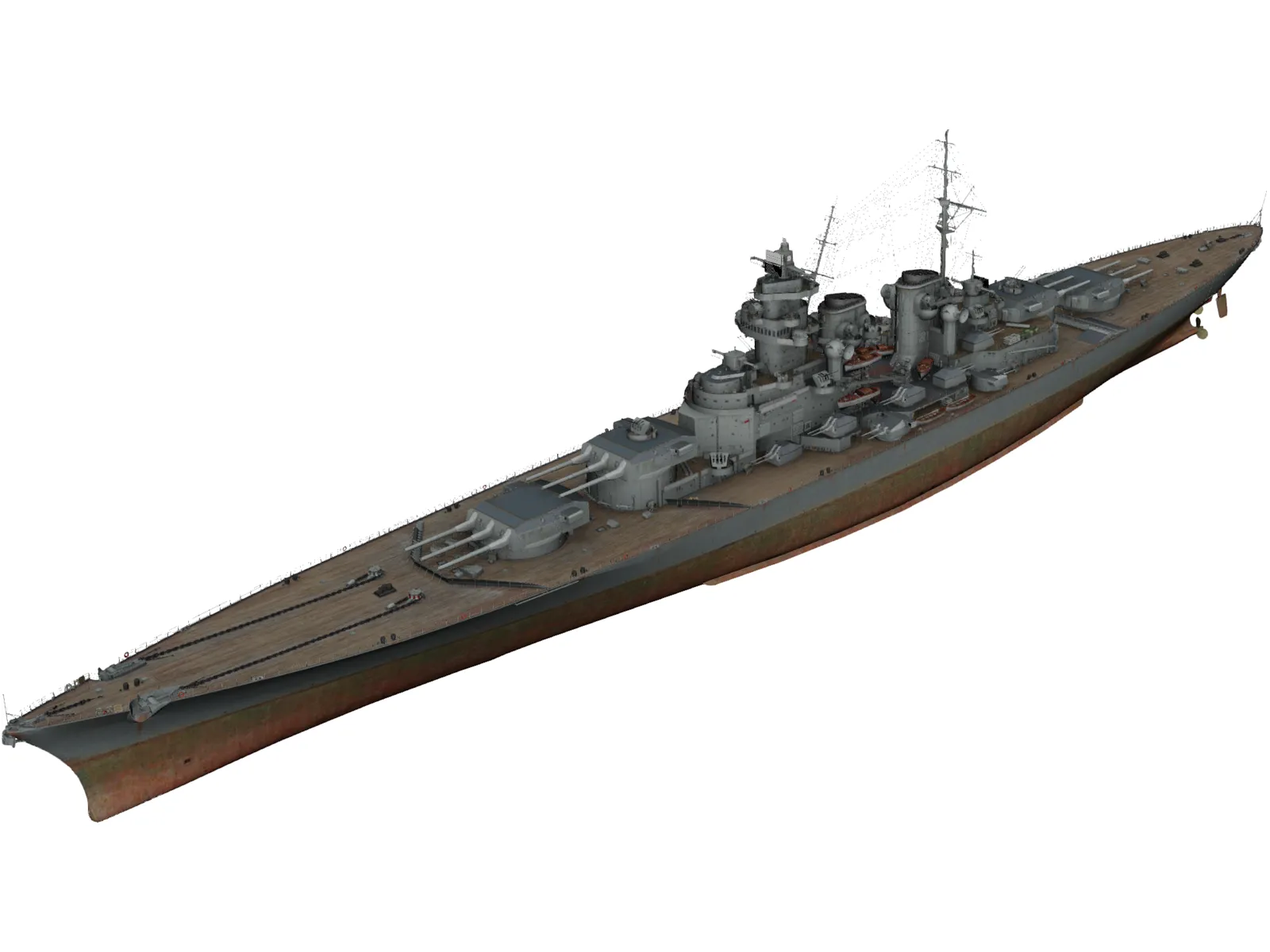 Grosser Kurfurst 3D Model main preview
