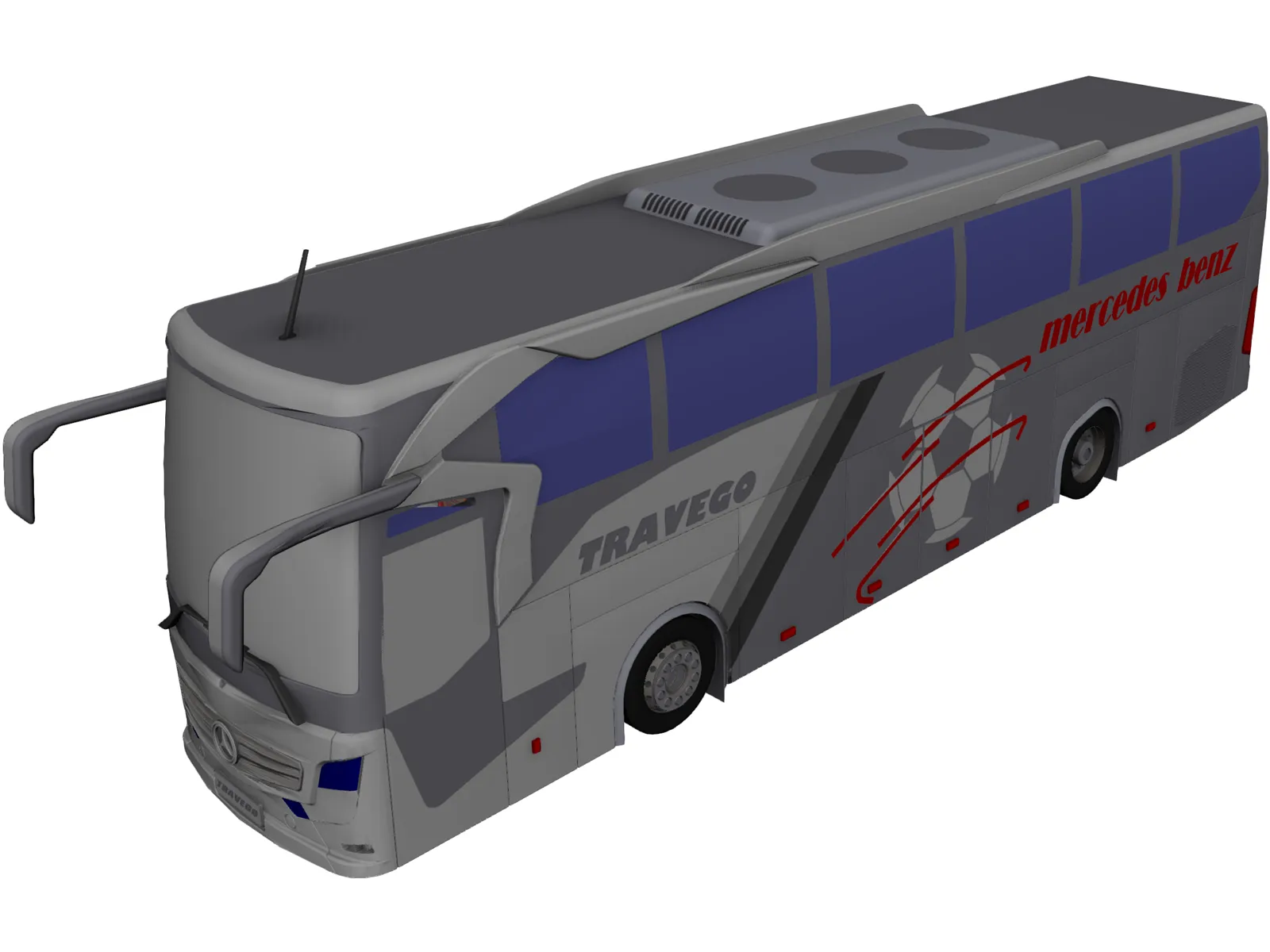 Mercedes-Benz Travego 3D Model main preview