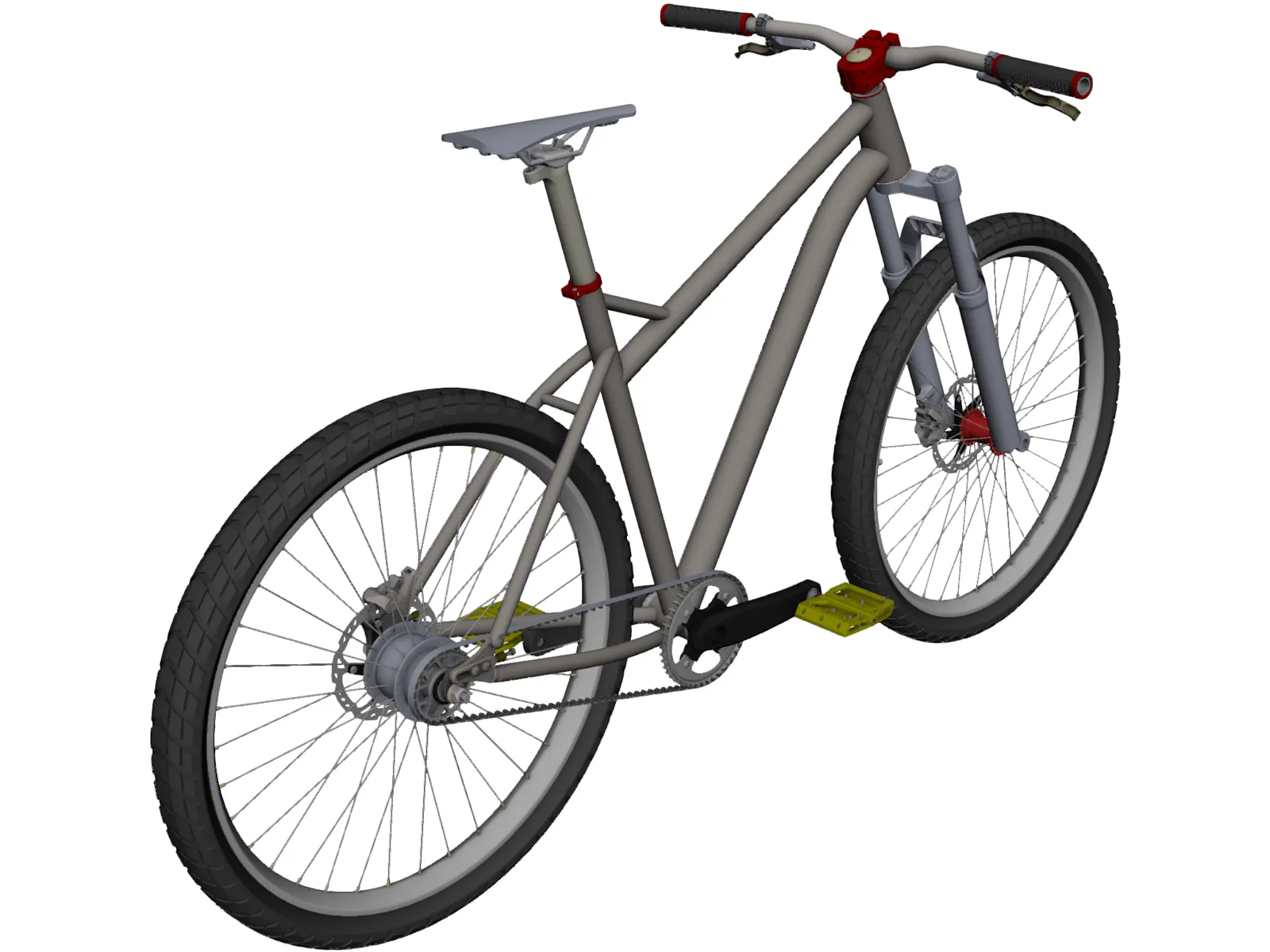 Mountain Bike 3D Model main preview