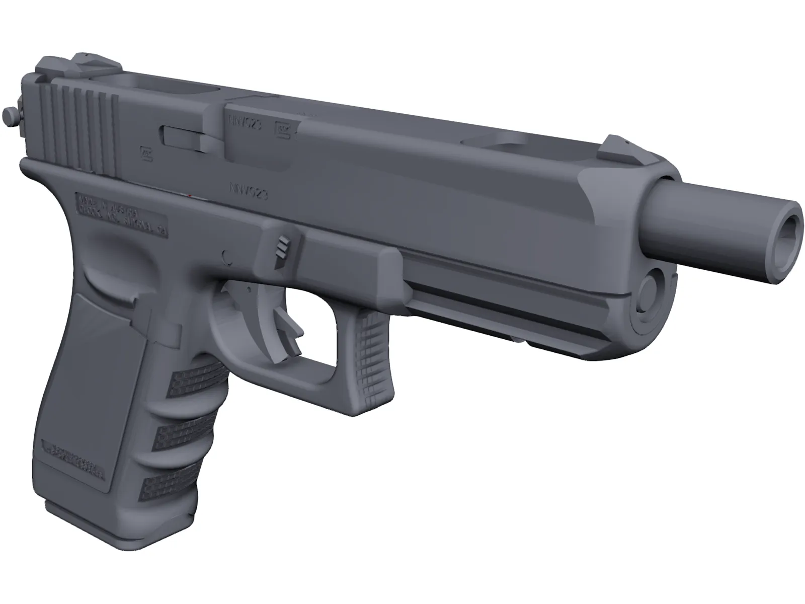 Glock 17C 3D Model main preview