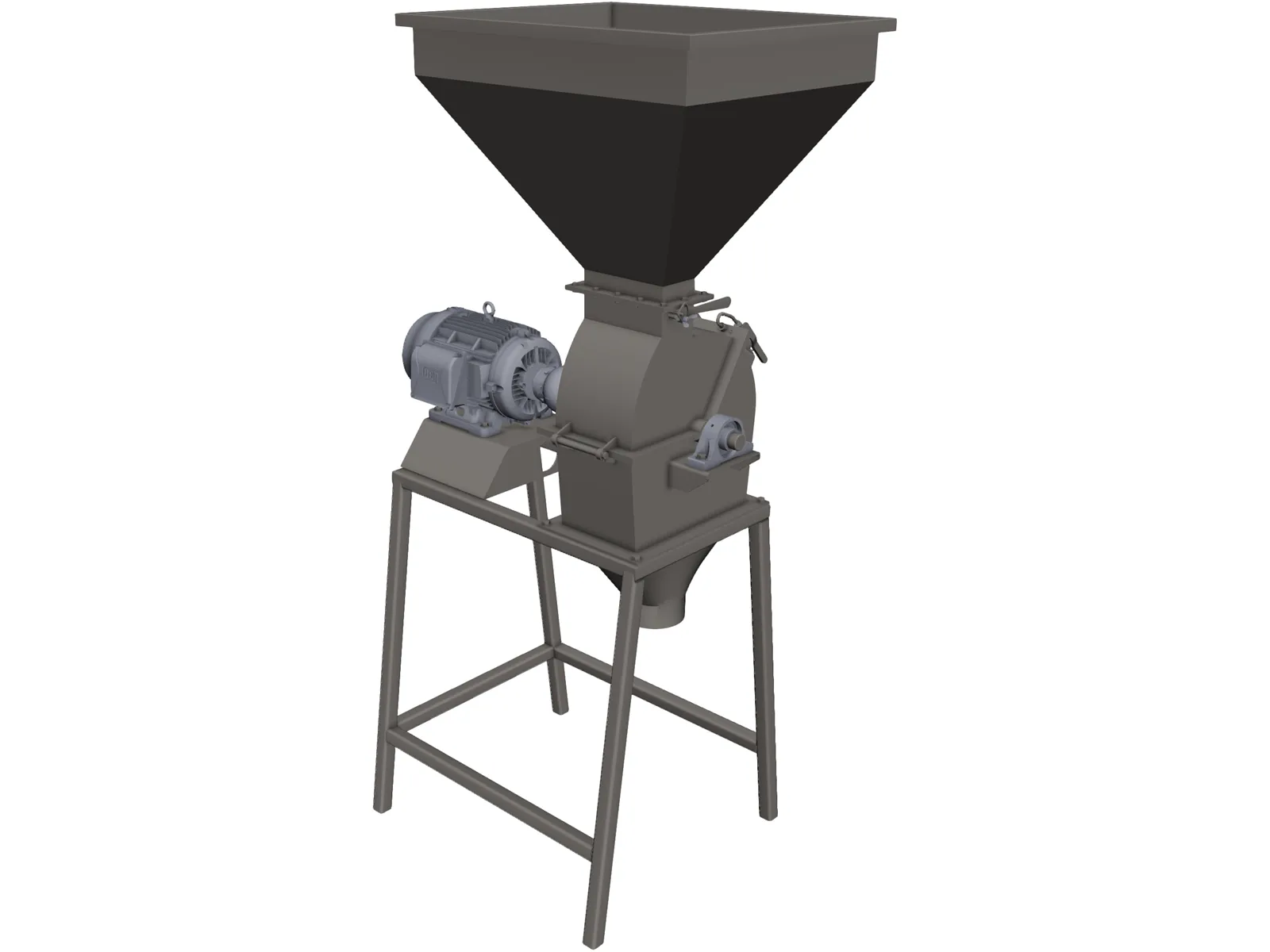 Grain Crusher 3D Model main preview