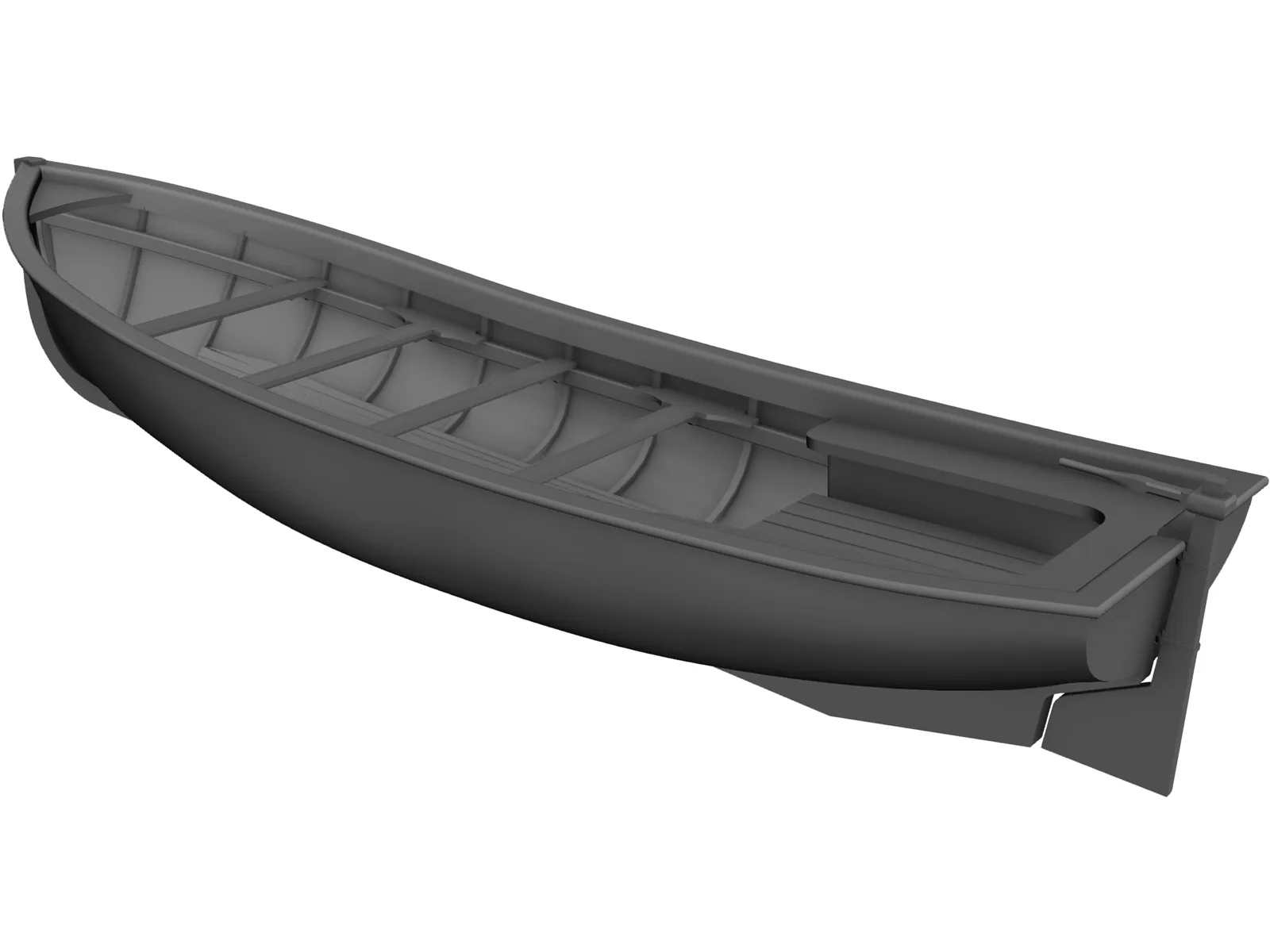 Canoe River 3D Model main preview