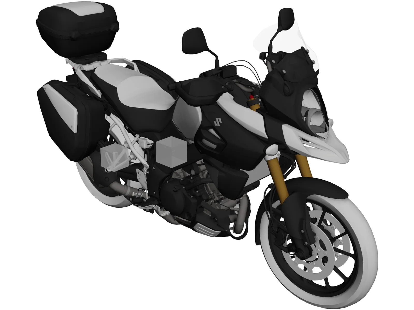 Suzuki V-Storm 1000 3D Model main preview