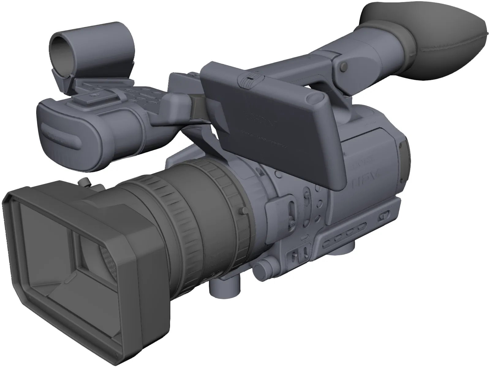 Sony Video Camera 3D Model main preview