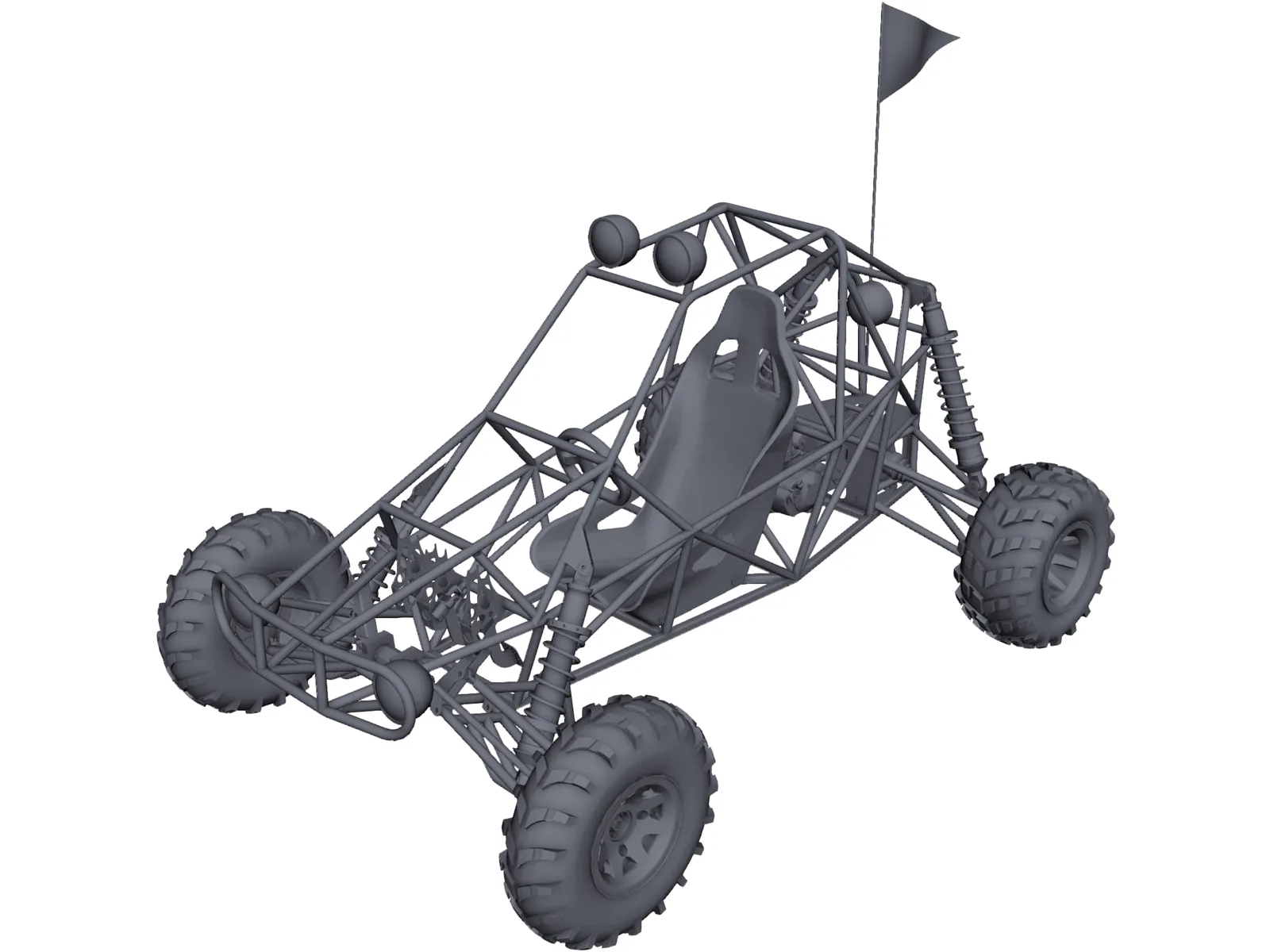 Sea Buggy 3D Model main preview