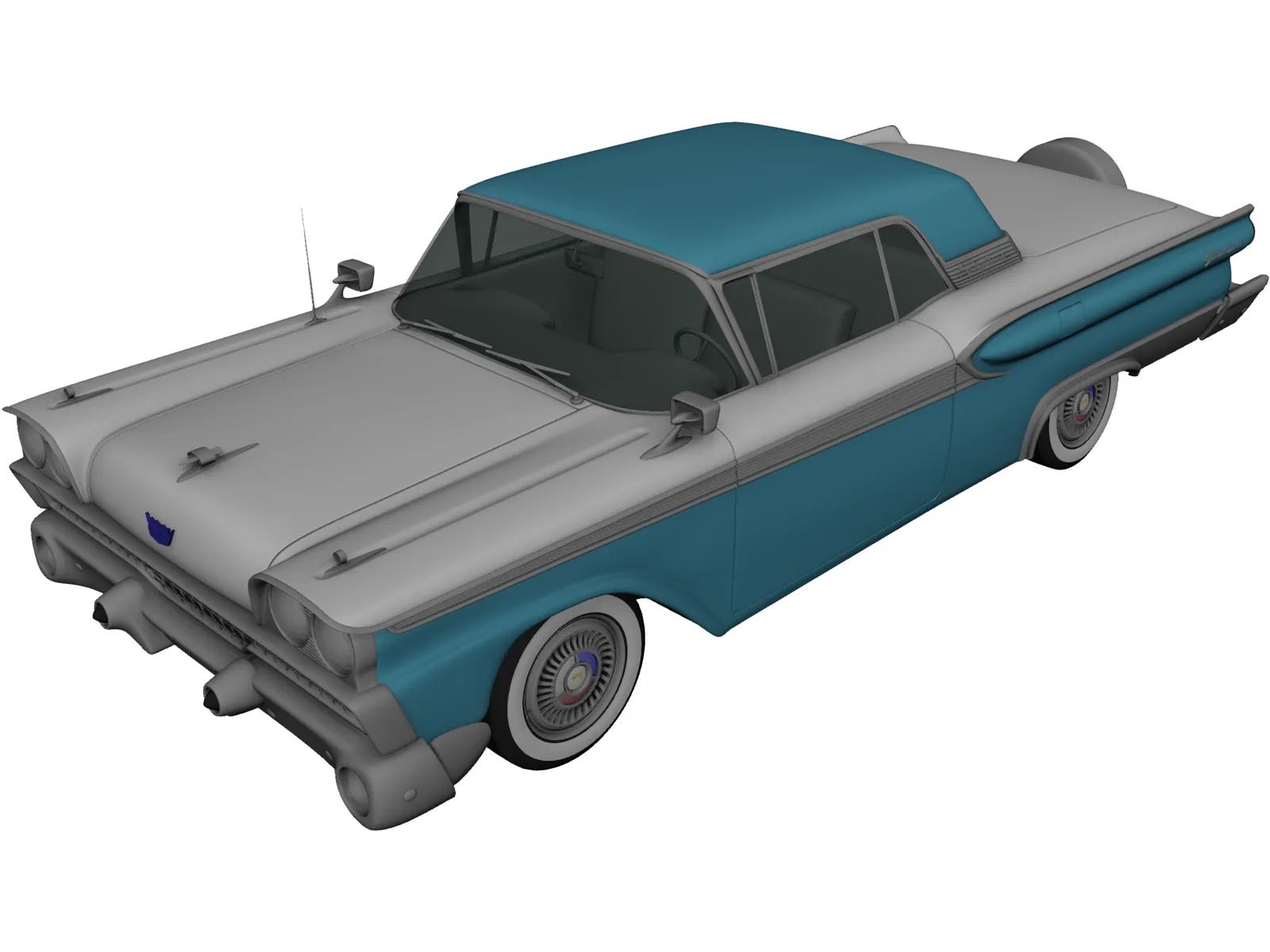 Ford Galaxie 500 (1958) 3D Model main preview