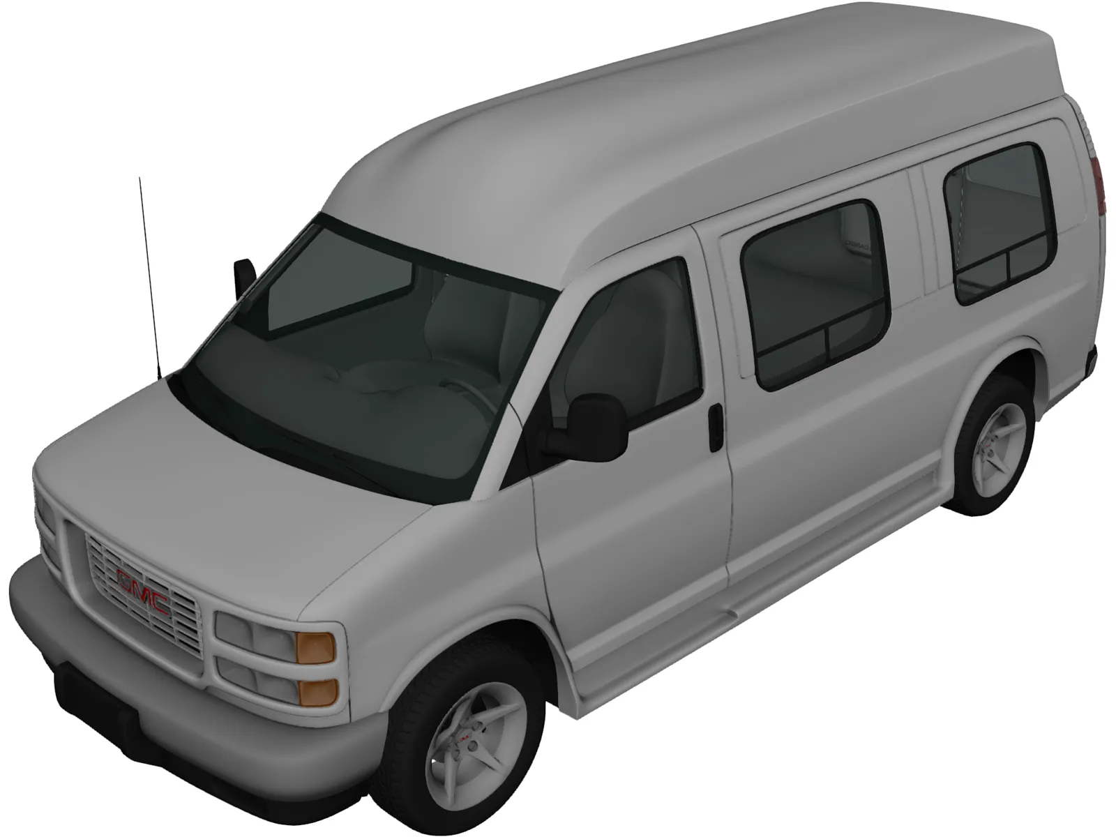 GMC Savana (1997) 3D Model main preview