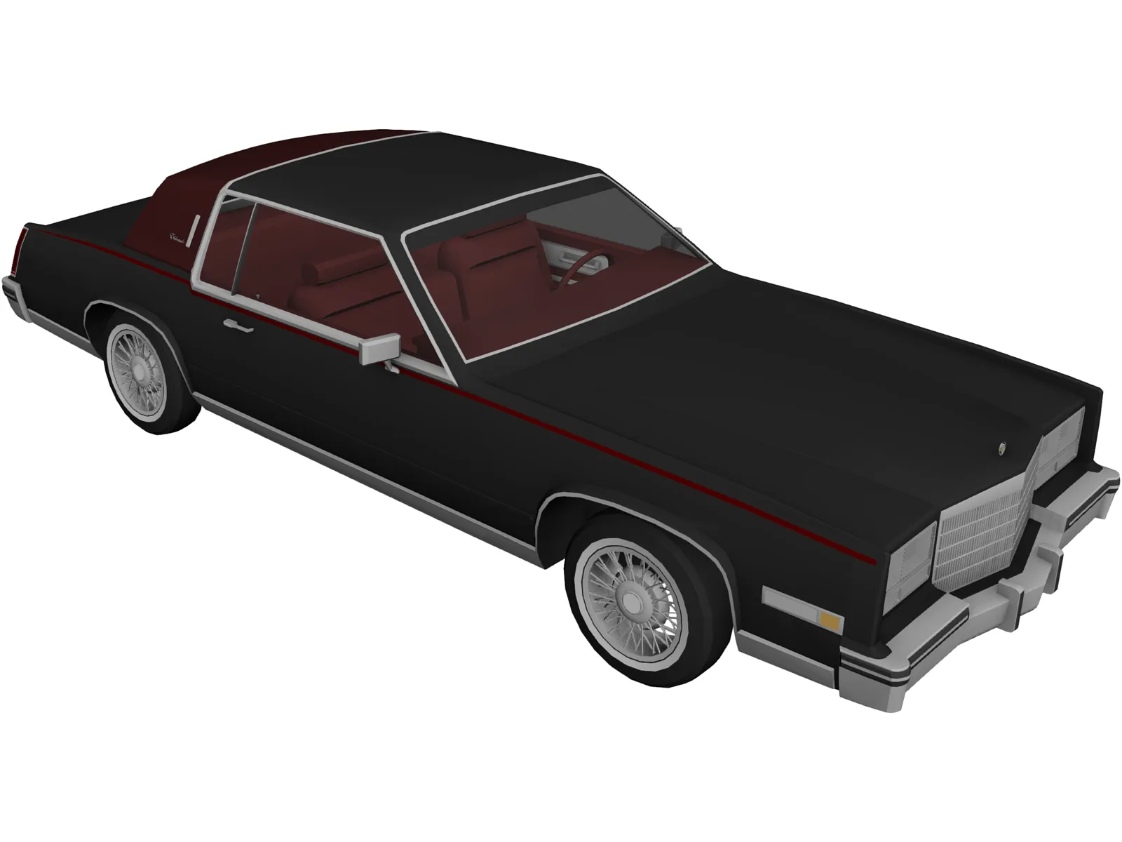 Cadillac Eldorado (1983) 3D Model main preview